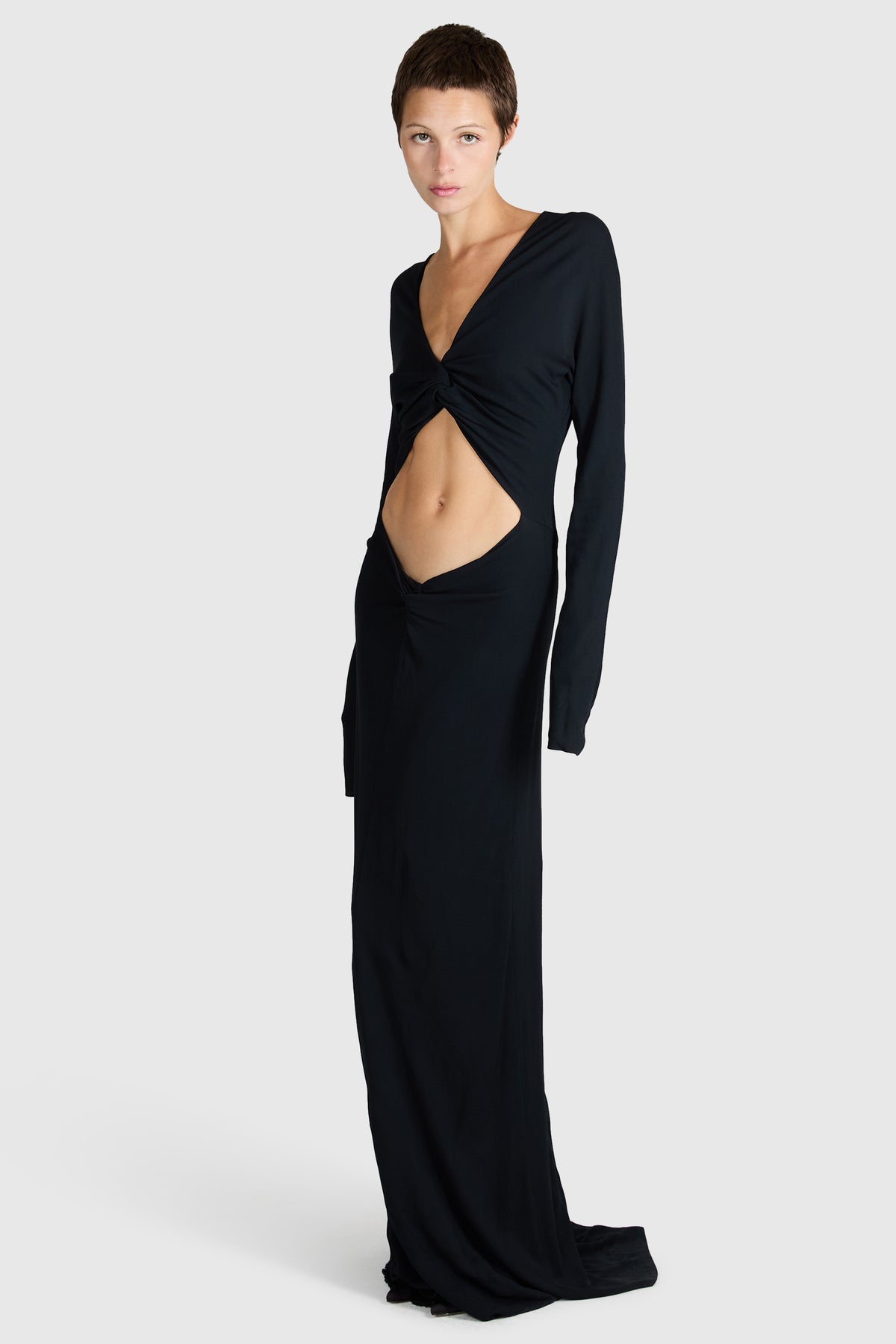 Vintage F/W 2002  Black Cut Out Gown