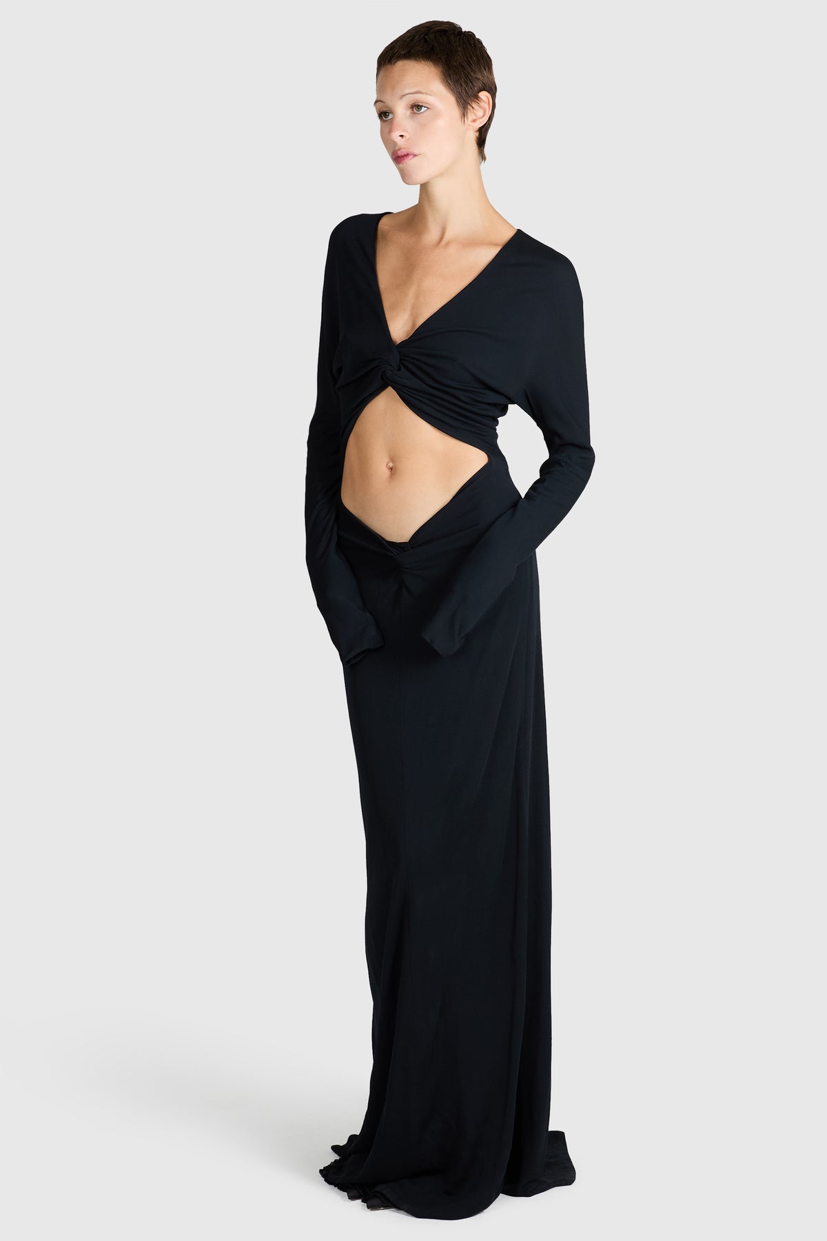 Vintage F/W 2002  Black Cut Out Gown