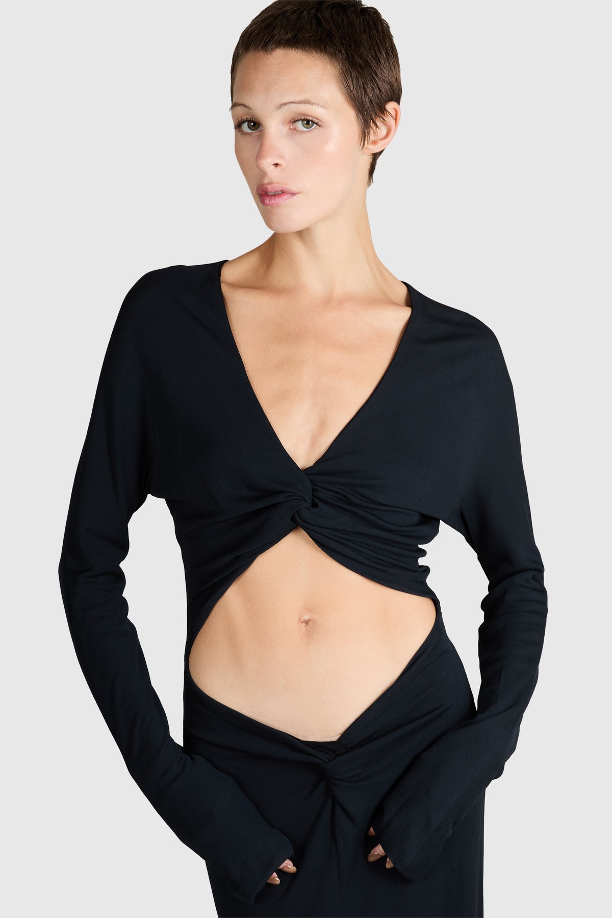 Vintage F/W 2002  Black Cut Out Gown