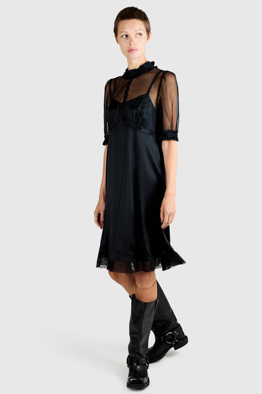 Vintage 2000's Marc Jacobs Black Babydoll Dress