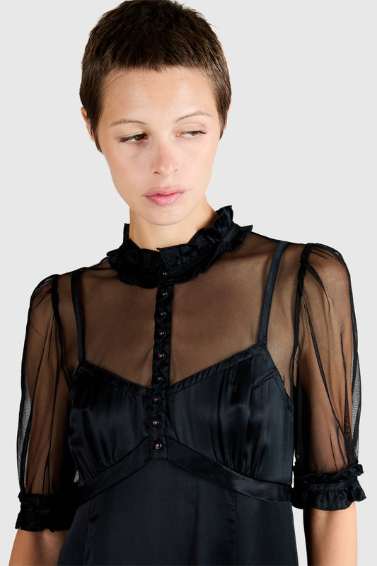 Vintage 2000's Marc Jacobs Black Babydoll Dress