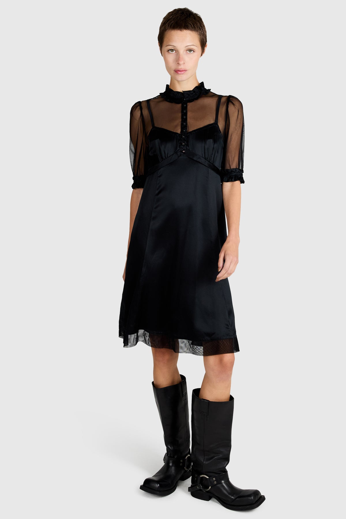 Vintage 2000's Marc Jacobs Black Babydoll Dress