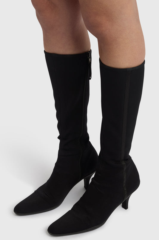 Vintage 2000's Prada black Sock Boots