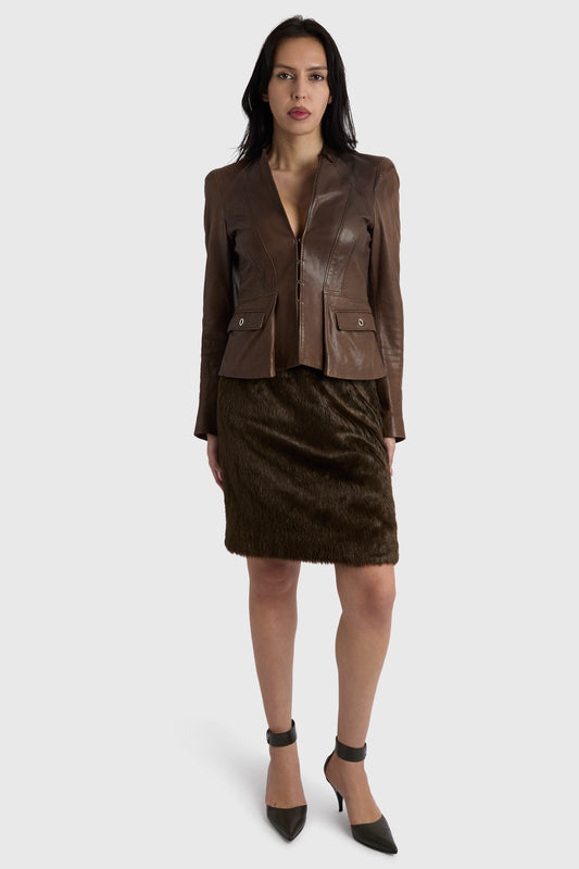 Vintage 1990's Gucci By Tom Ford Dark Green Pointed Kitten Heels