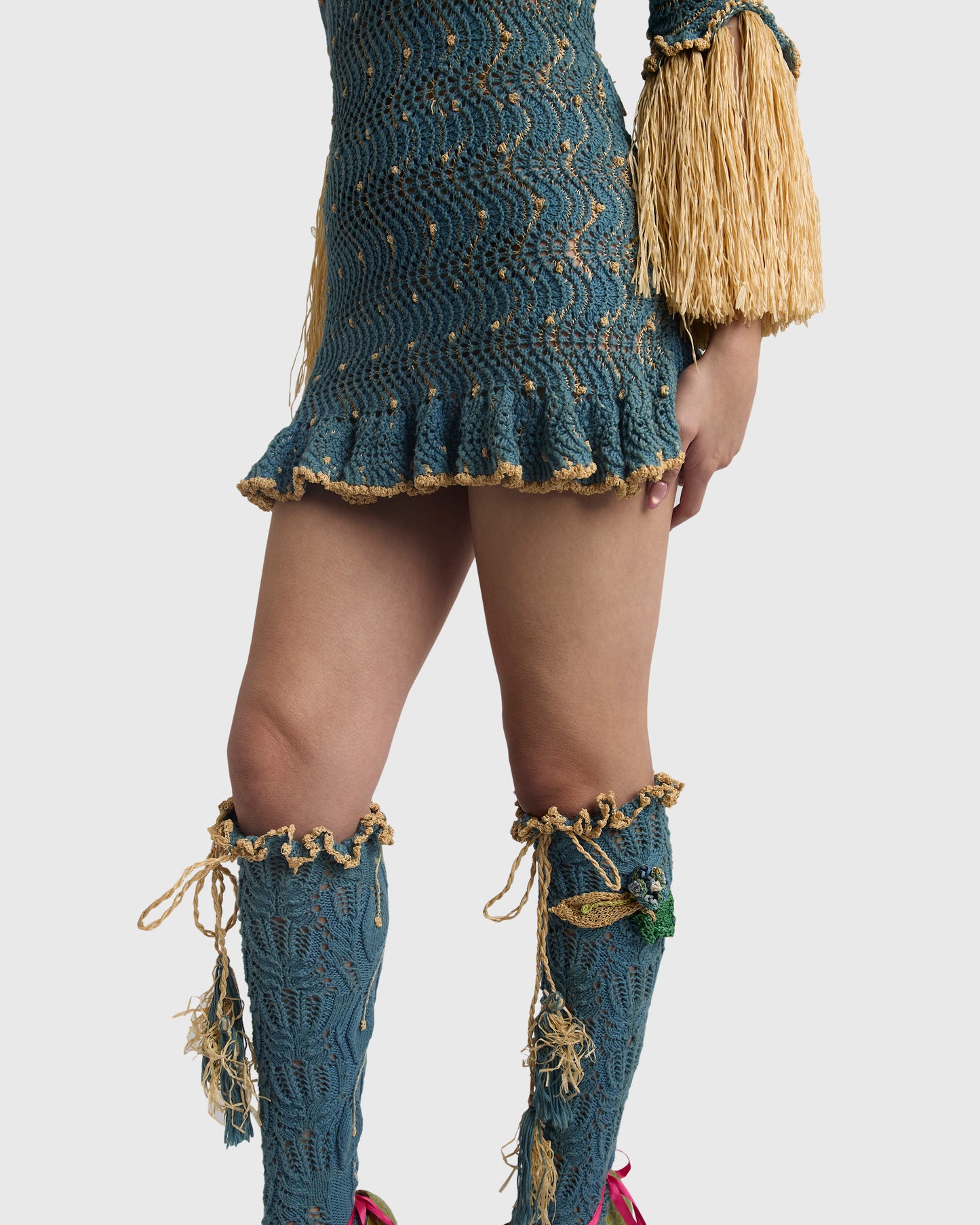 Rare Vivienne Westwood F/W 1994 "On Liberty" Hand Knitted Runway Socks
