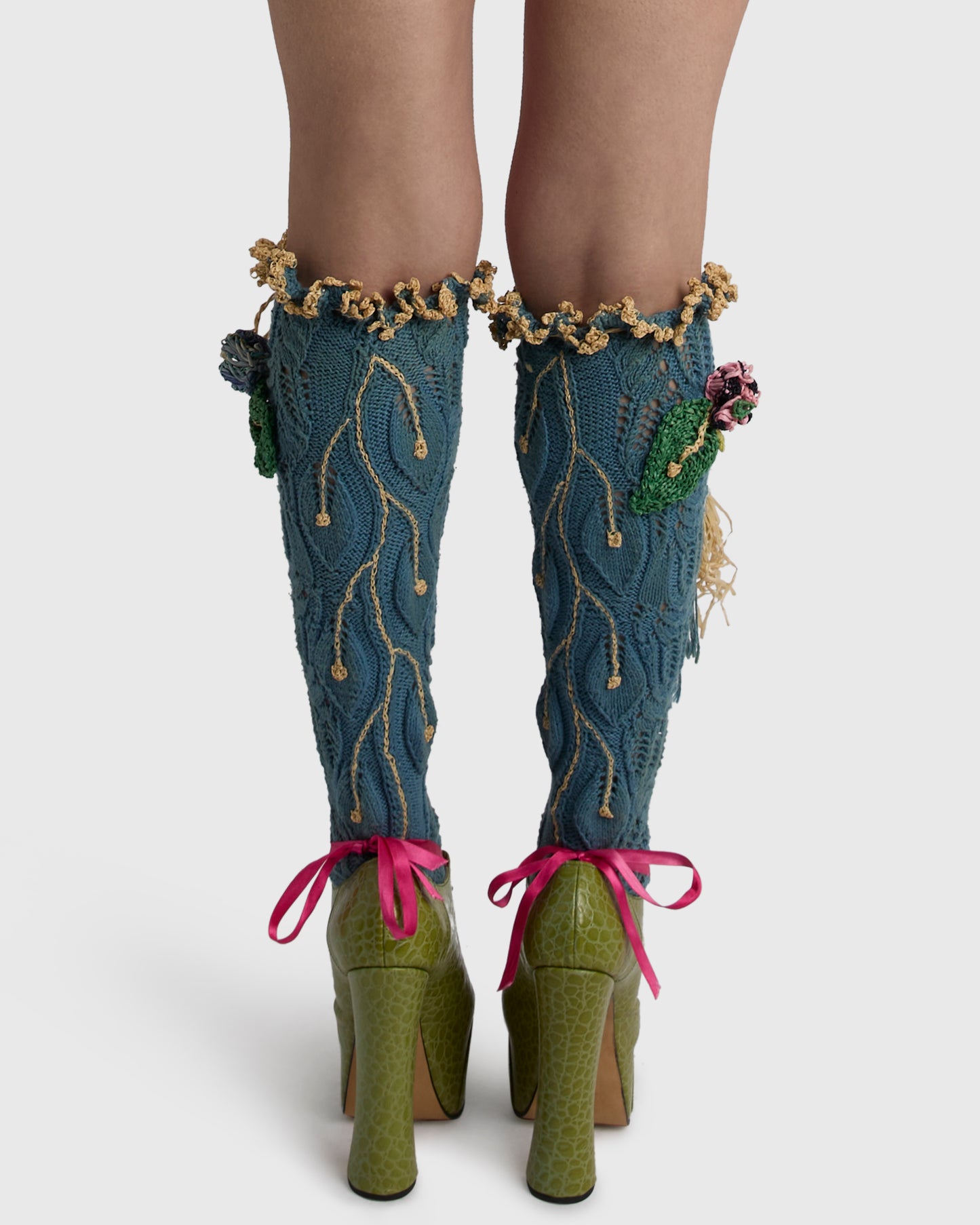 Rare Vivienne Westwood F/W 1994 "On Liberty" Hand Knitted Runway Socks