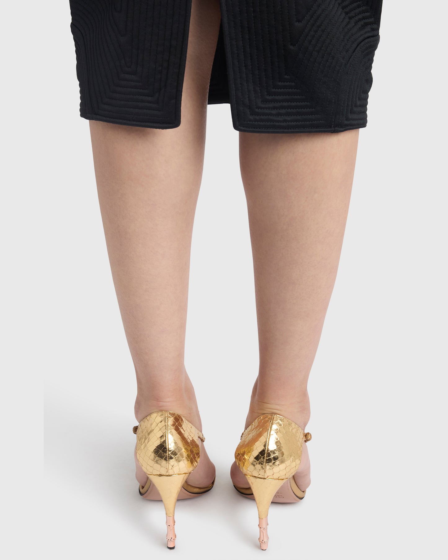 Rare Vintage Gucci By Tom Ford S/S 2004 Gold Heels