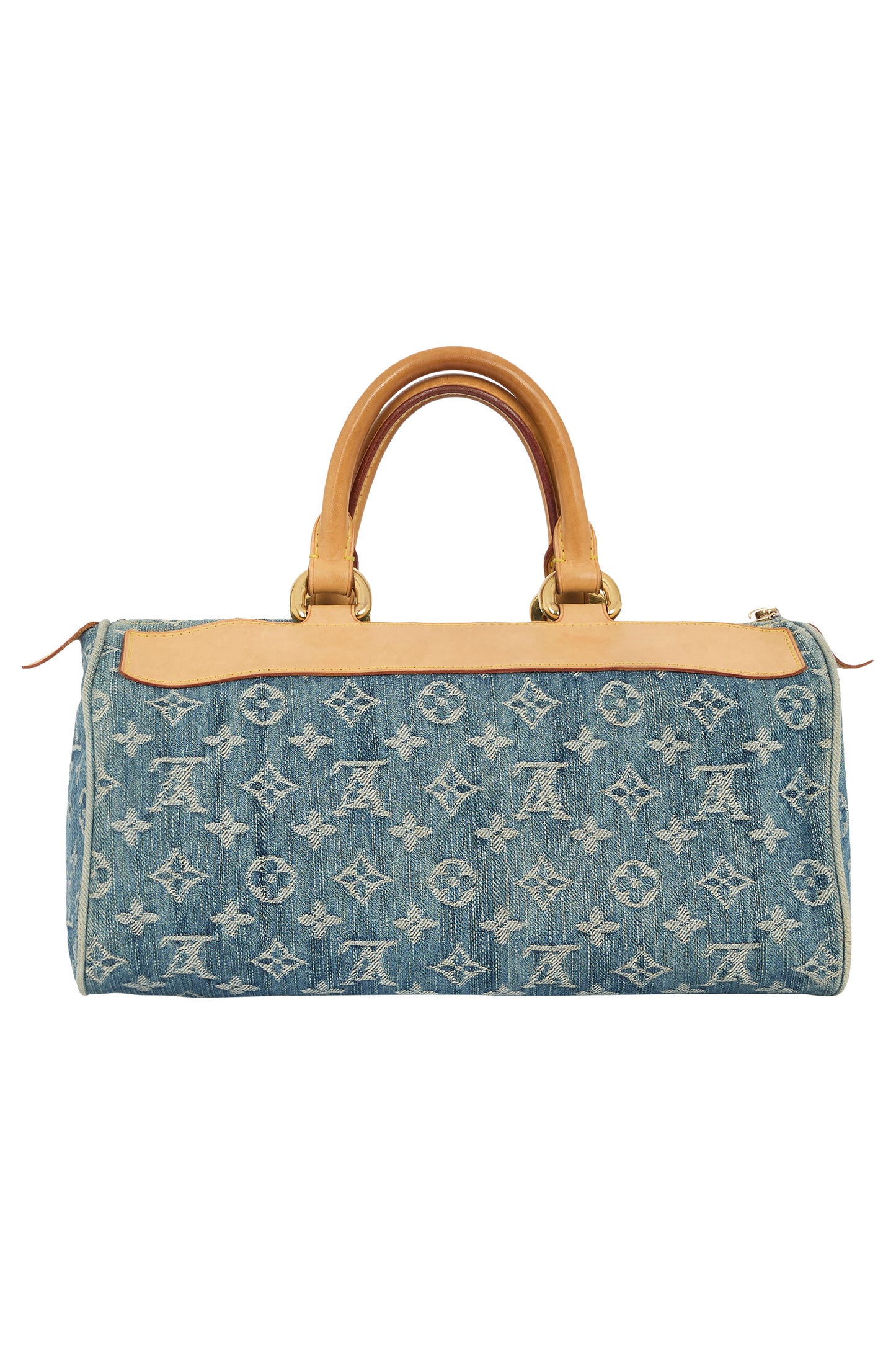 Vintage Louis Vuitton 2005 Blue denim Monogram Speedy Handbag