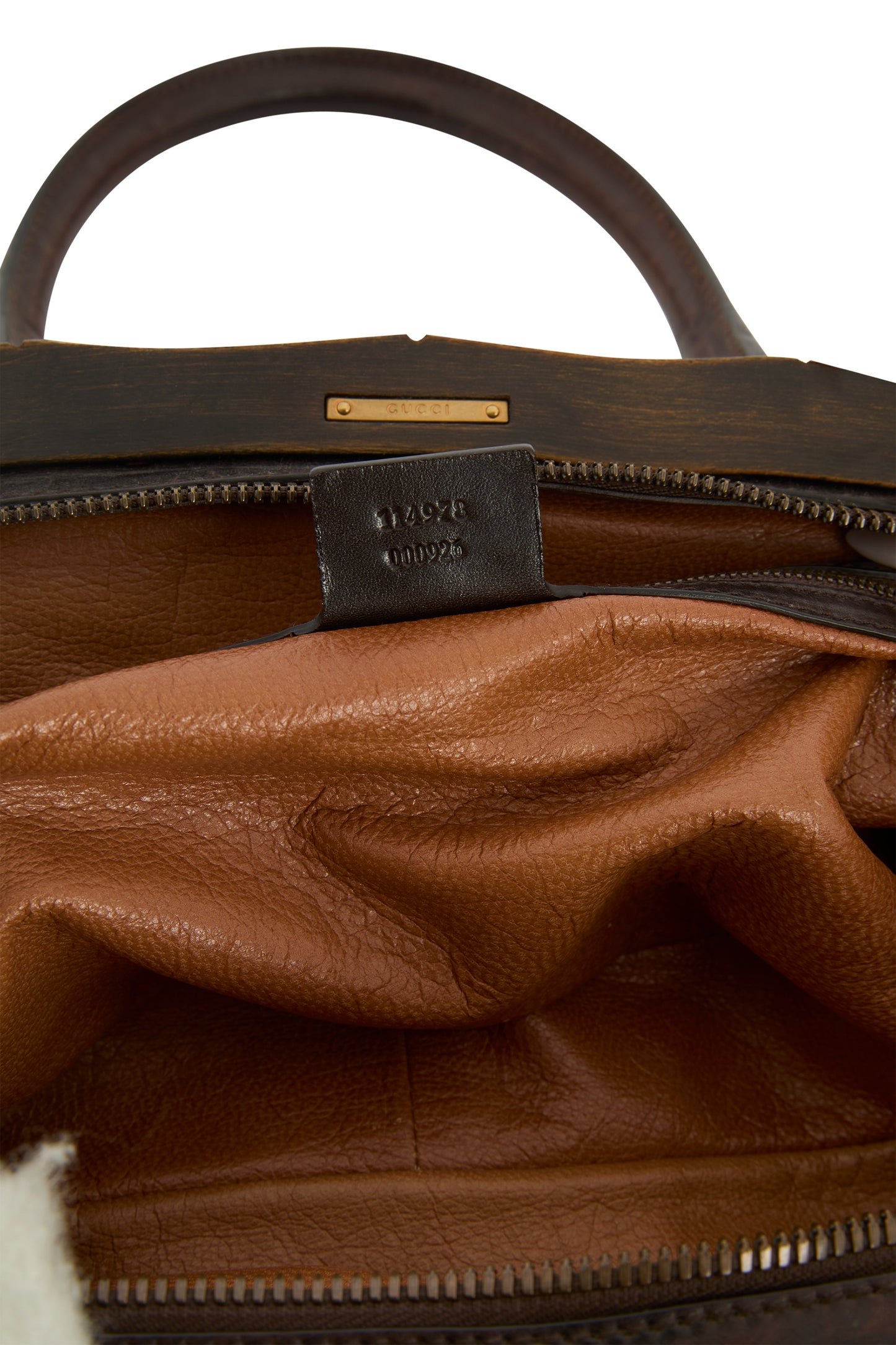 Vintage Gucci F/W 2003 Bamboo & Fur Handbag