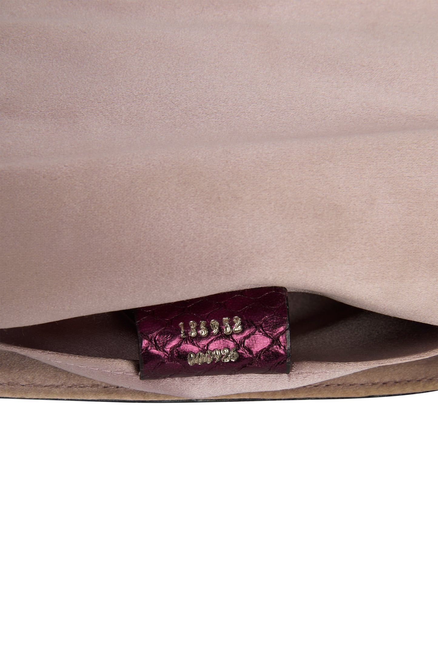 Vintage Gucci F/W 2004 Purple  Iridescent Python Clutch