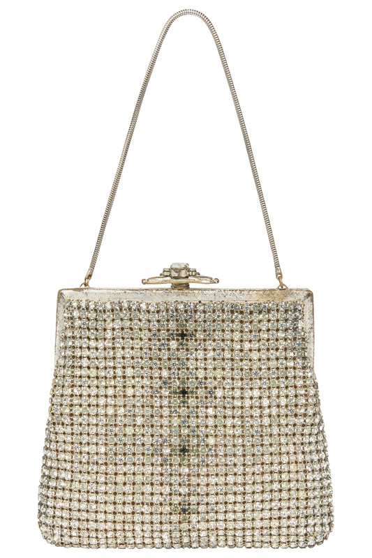 Vintage 1950 Rhinestone Mini Purse