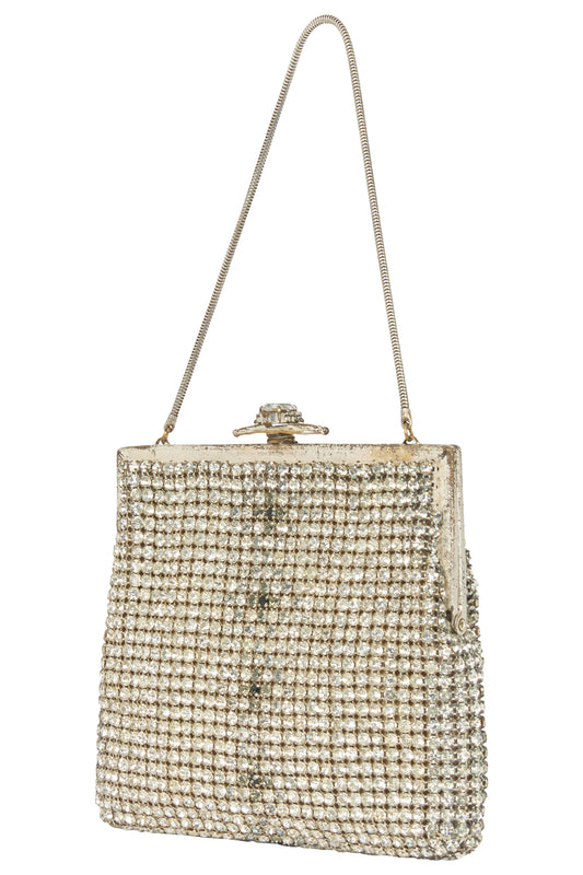 Vintage 1950 Rhinestone Mini Purse