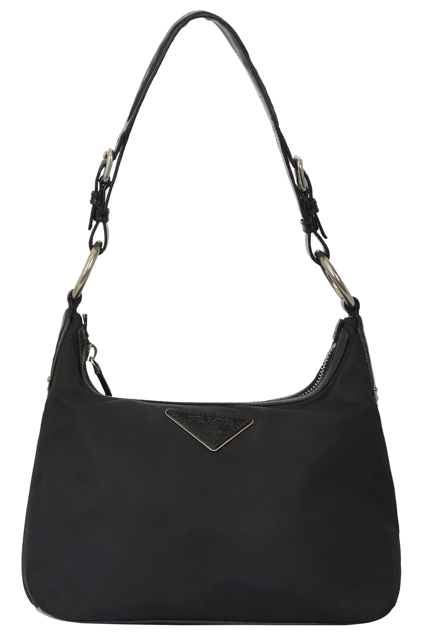 Vintage 2000's Prada Black Nylon Shoulder Bag