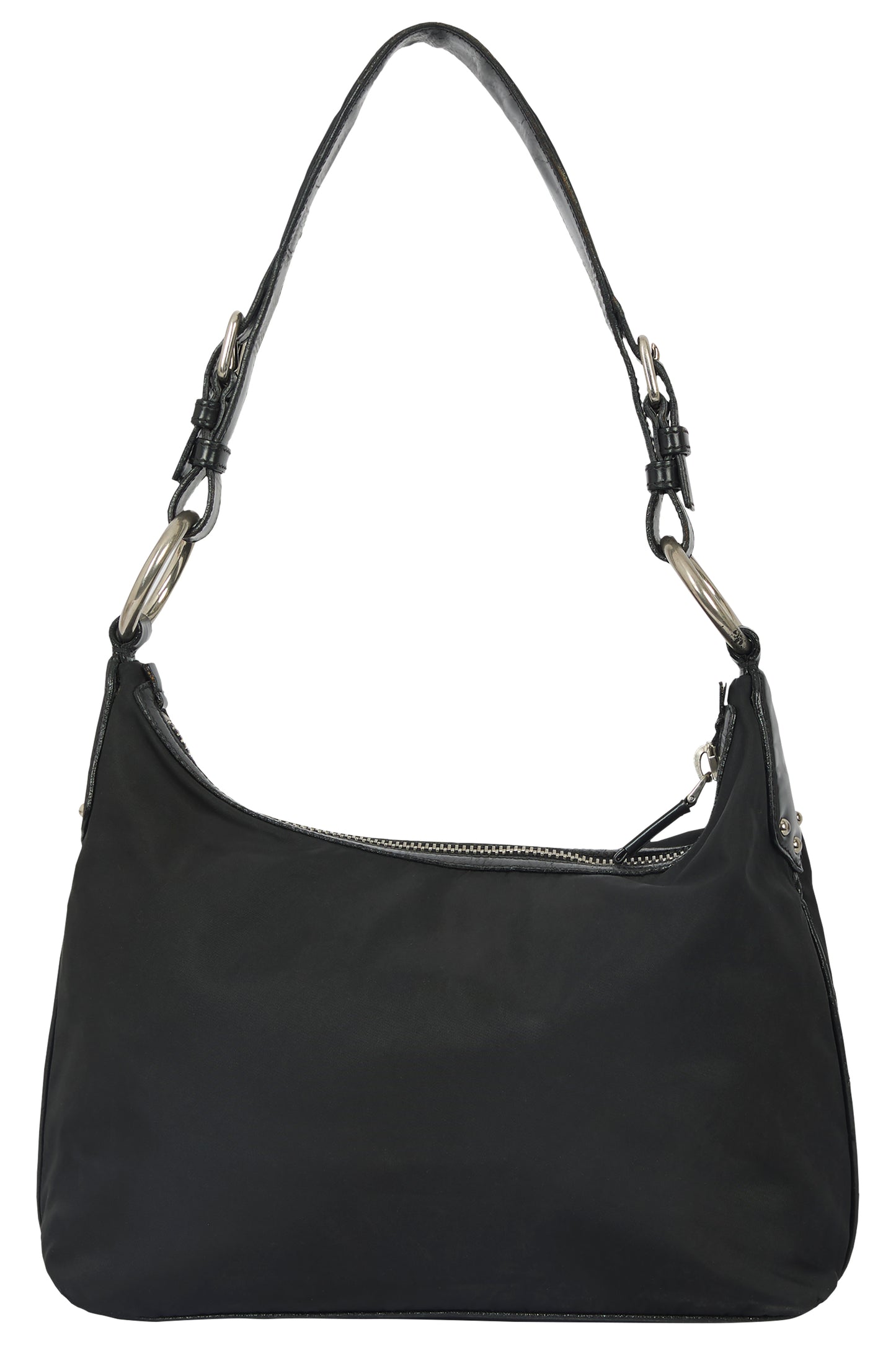 Vintage 2000's Prada Black Nylon Shoulder Bag