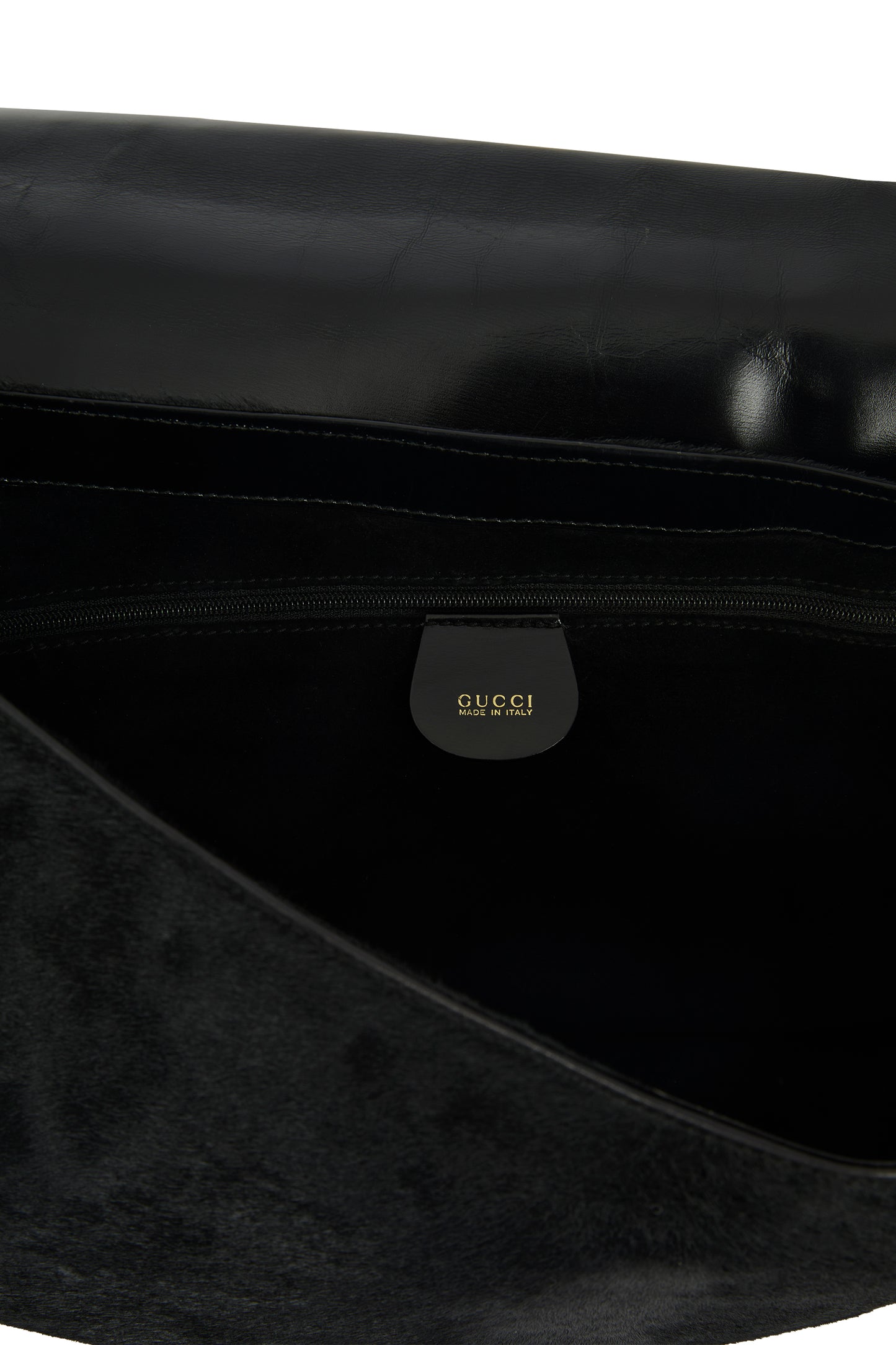 Vintage Gucci By Tom Ford F/W 1996 Black Pony Hair Crossbody Bag