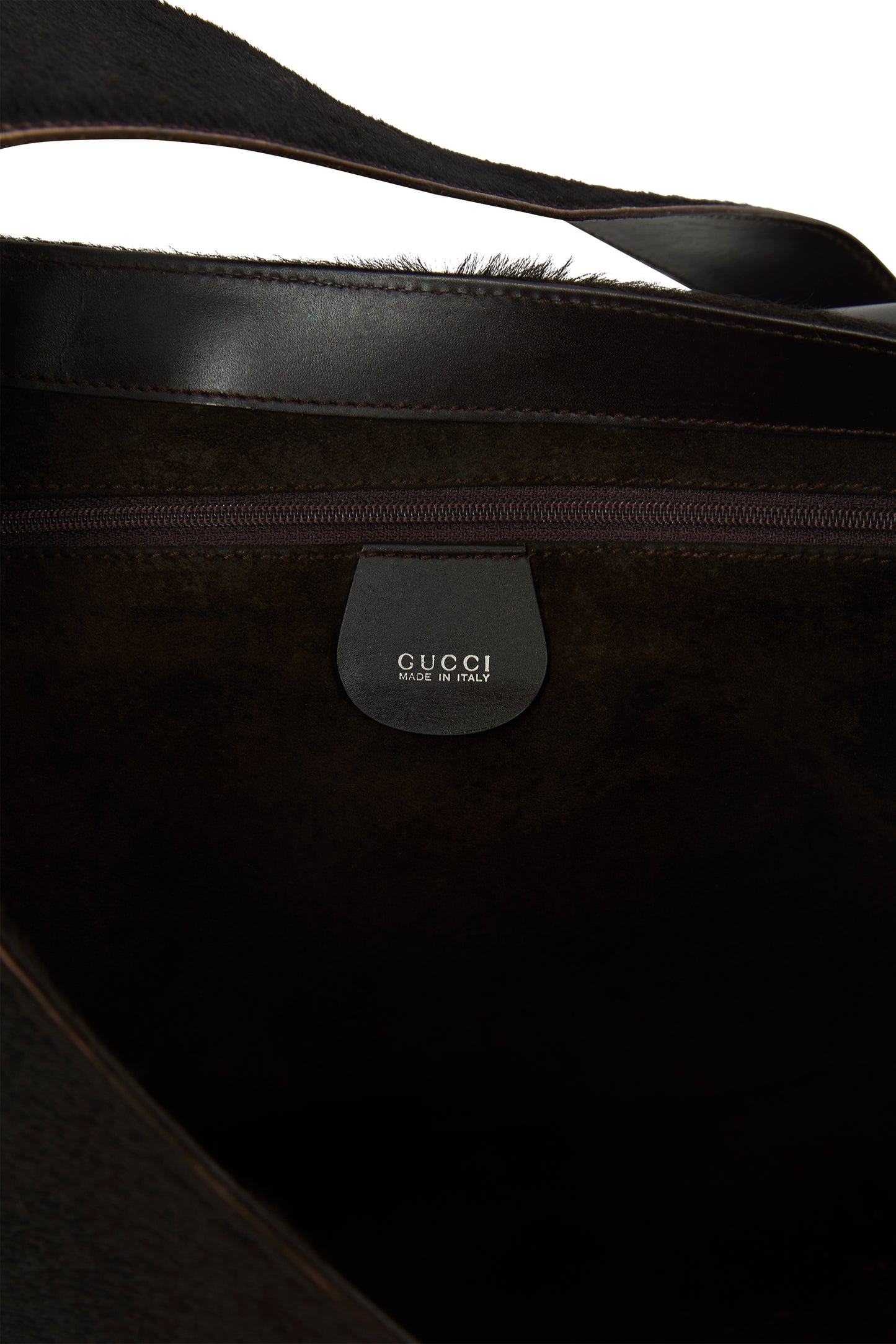 Vintage Gucci By Tom Ford F/W 1996 Brown Pony Hair Crossbody Bag