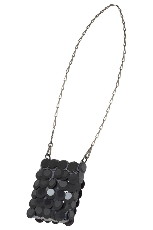 Paco Rabanne Reedition Black Disco Disc Nano Bag
