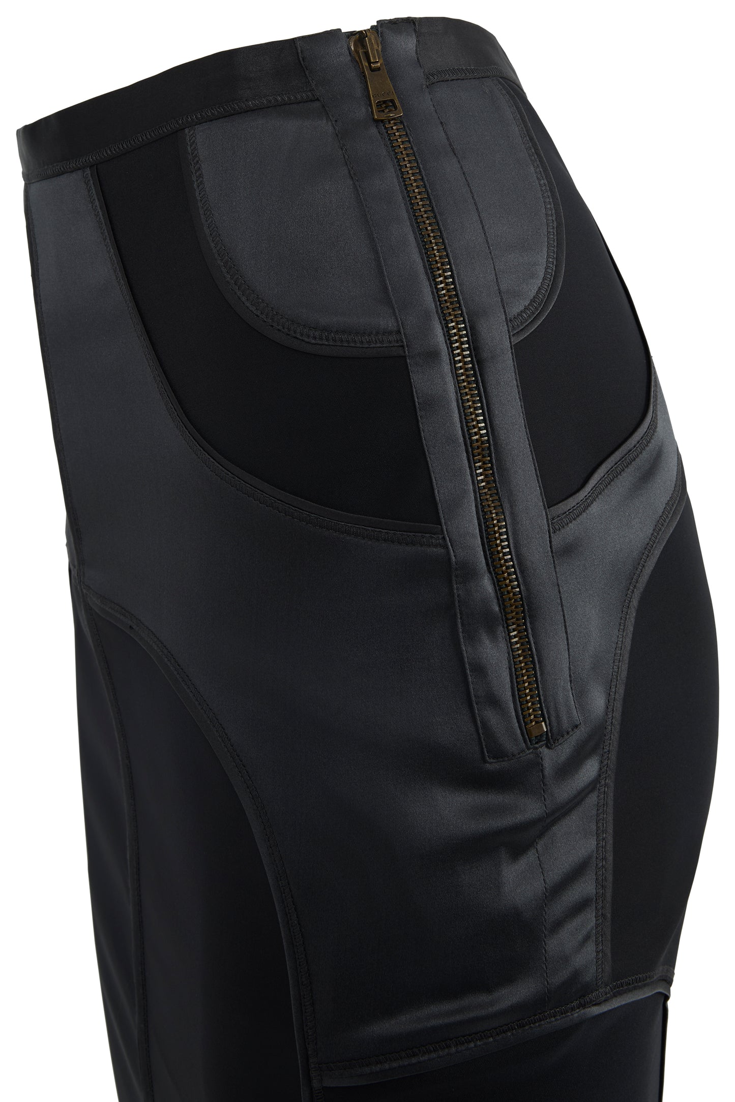 Vintage Gucci F/W 2003 By Tom Ford Satin Silk Grey Co Ord Set