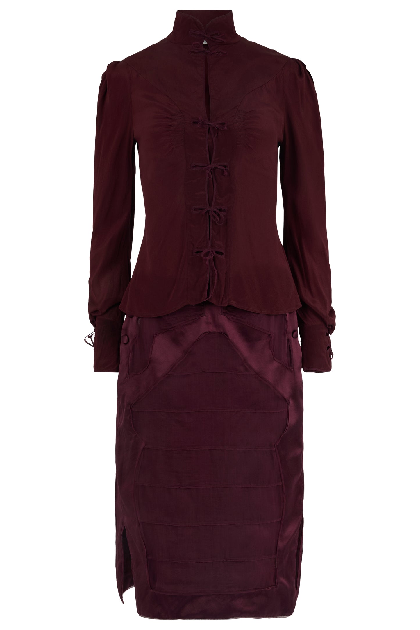 Vintage Yves Saint Laurent Rive Gauche F/W 04 (Look 7) Silk Co-ord Set