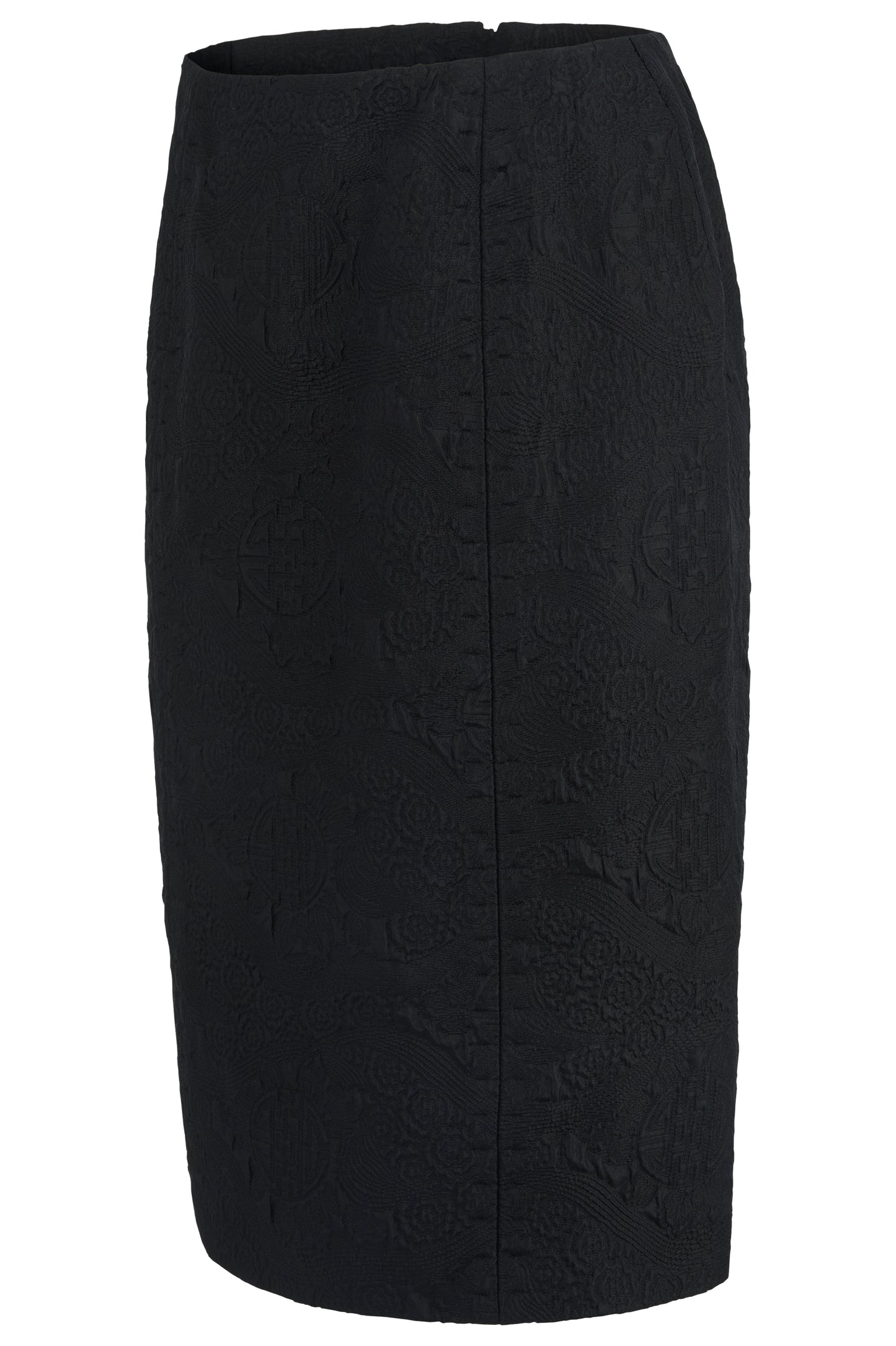 Vintage Yves Saint Laurent F/W 2004 Black Mink Fur Trim Skirt Co Ord Set