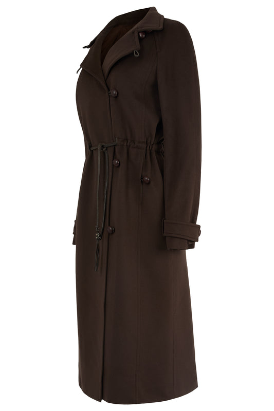 Vintage Yves Saint Laurent F/W 2004 Brown Wool Coat