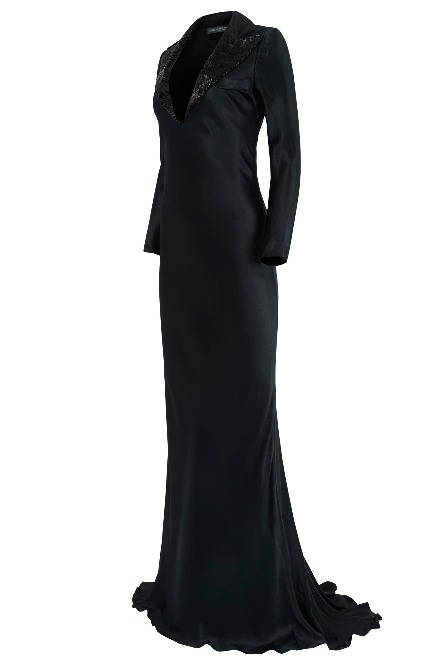 Vintage Alexander McQueen A/W 07 Tuxedo Gown