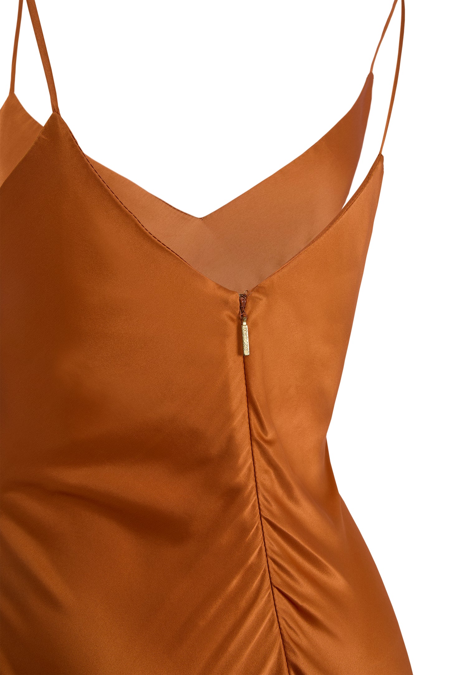 Vintage 2000's Roberto Cavalli Orange Silk Mermaid Gown