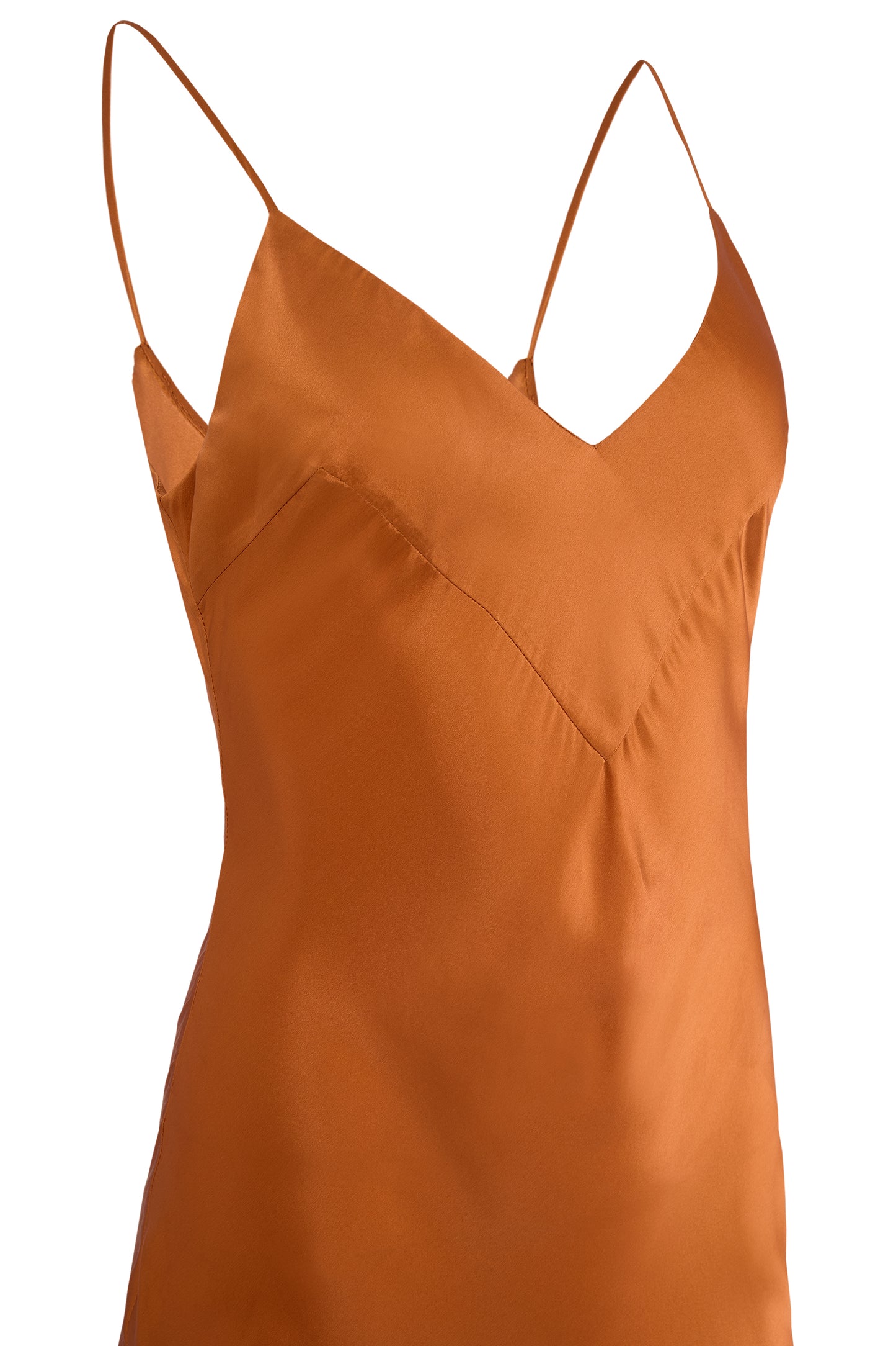 Vintage 2000's Roberto Cavalli Orange Silk Mermaid Gown