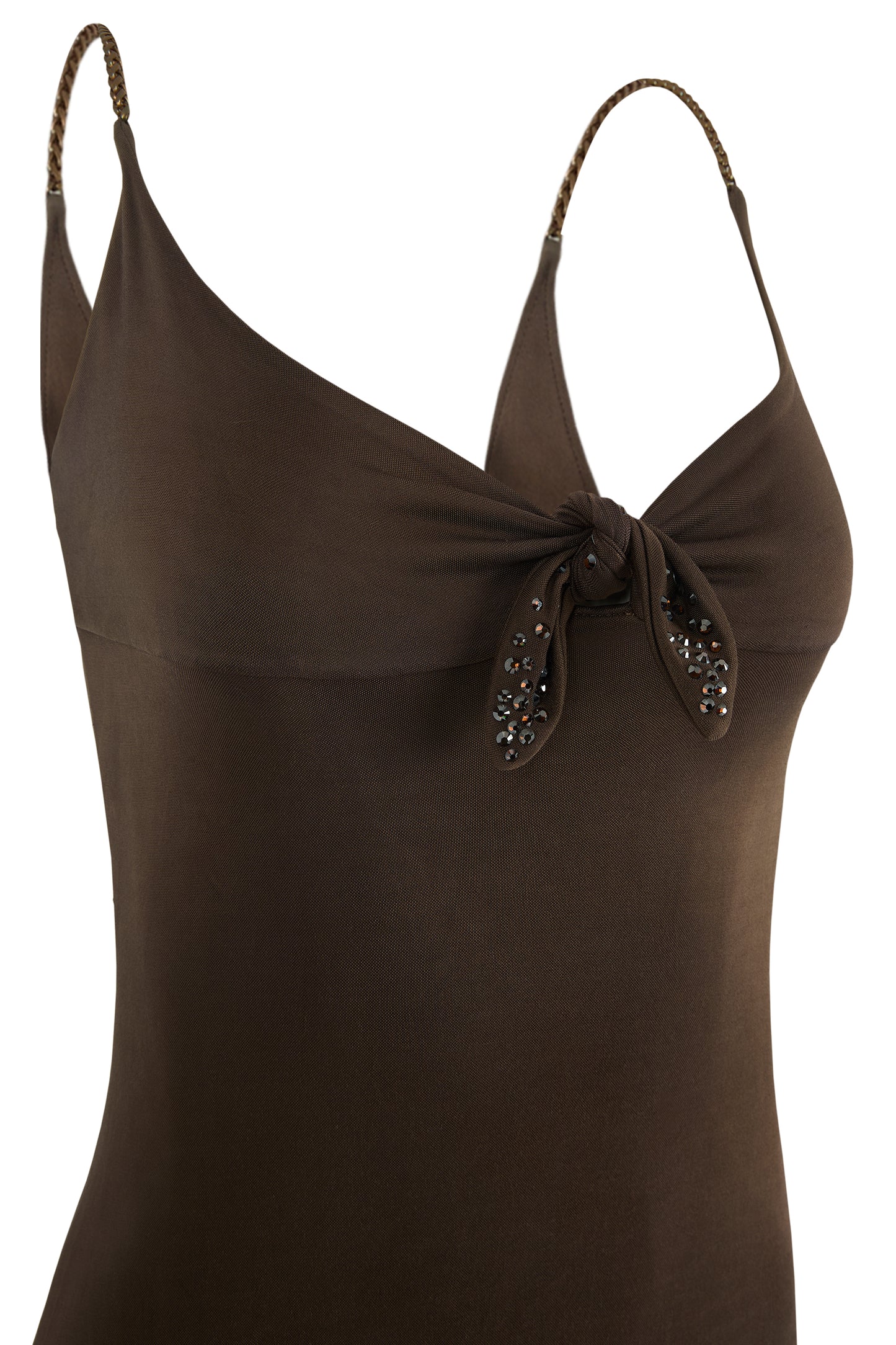 Vintage 2000's Blumarine Brown Bow Dress