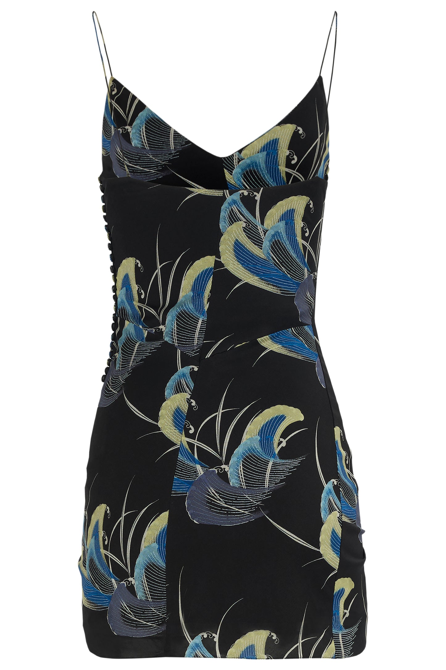 Vintage 2003 John Galliano Floral Tie Up Mini Dress