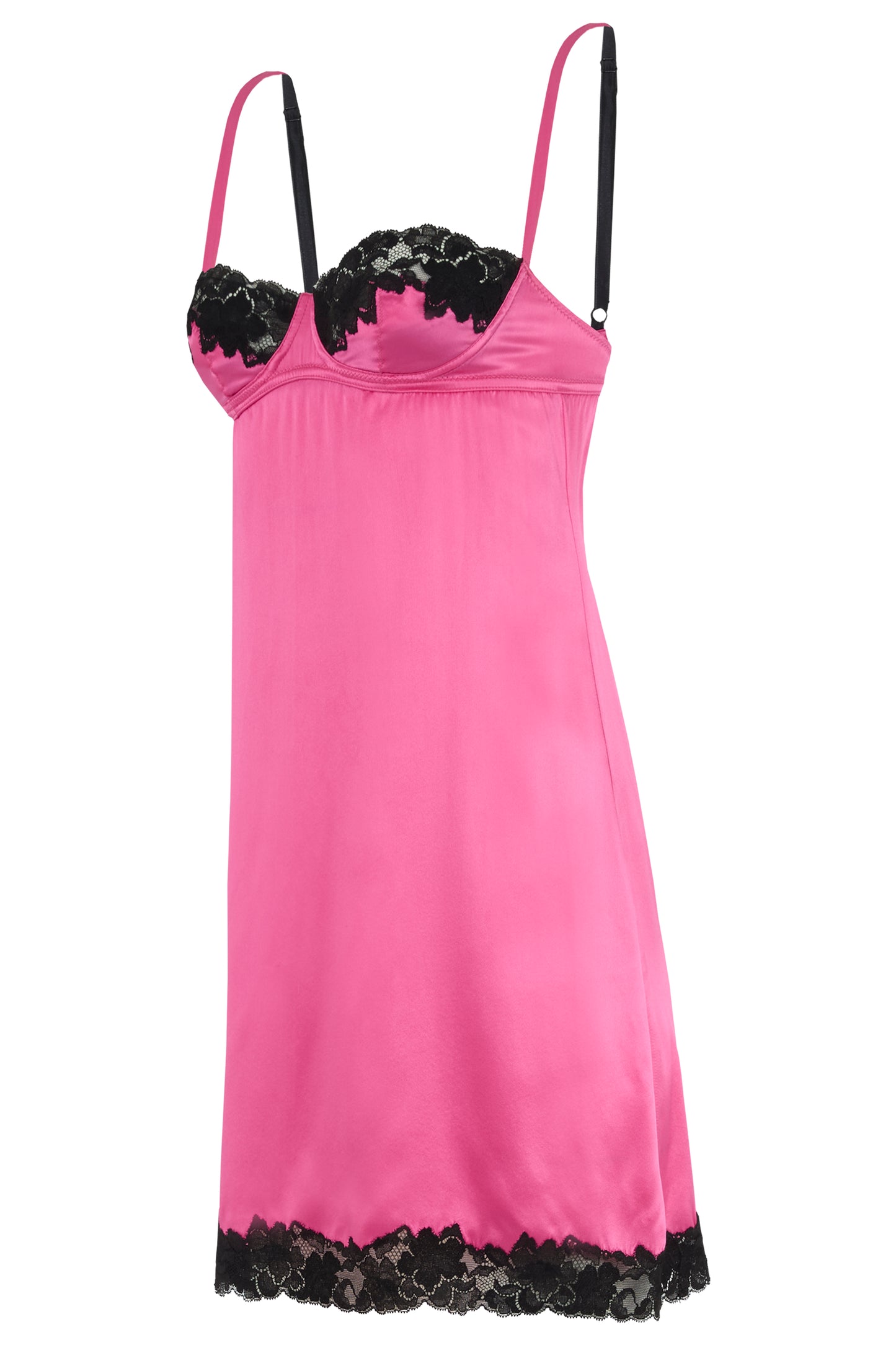 Vintage 1995 Pink Lace Slip Short Dress