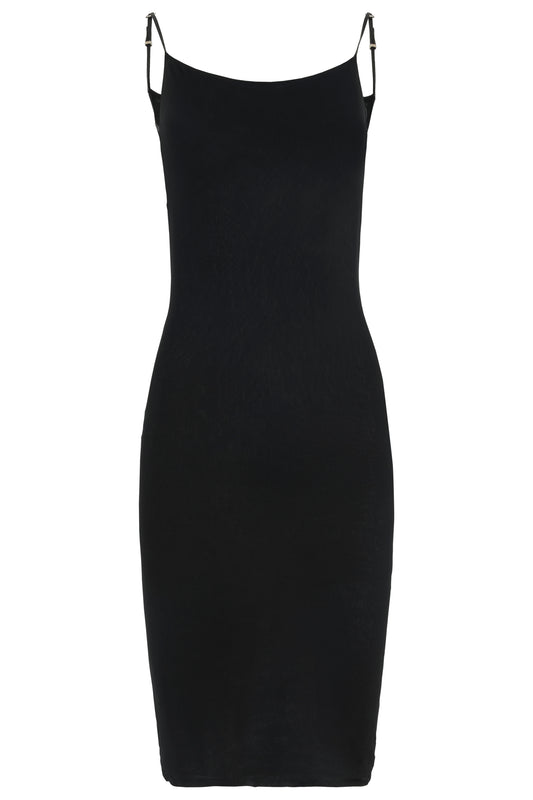 Vintage Gucci by Tom Ford 1998 Black Leather Strap Dress