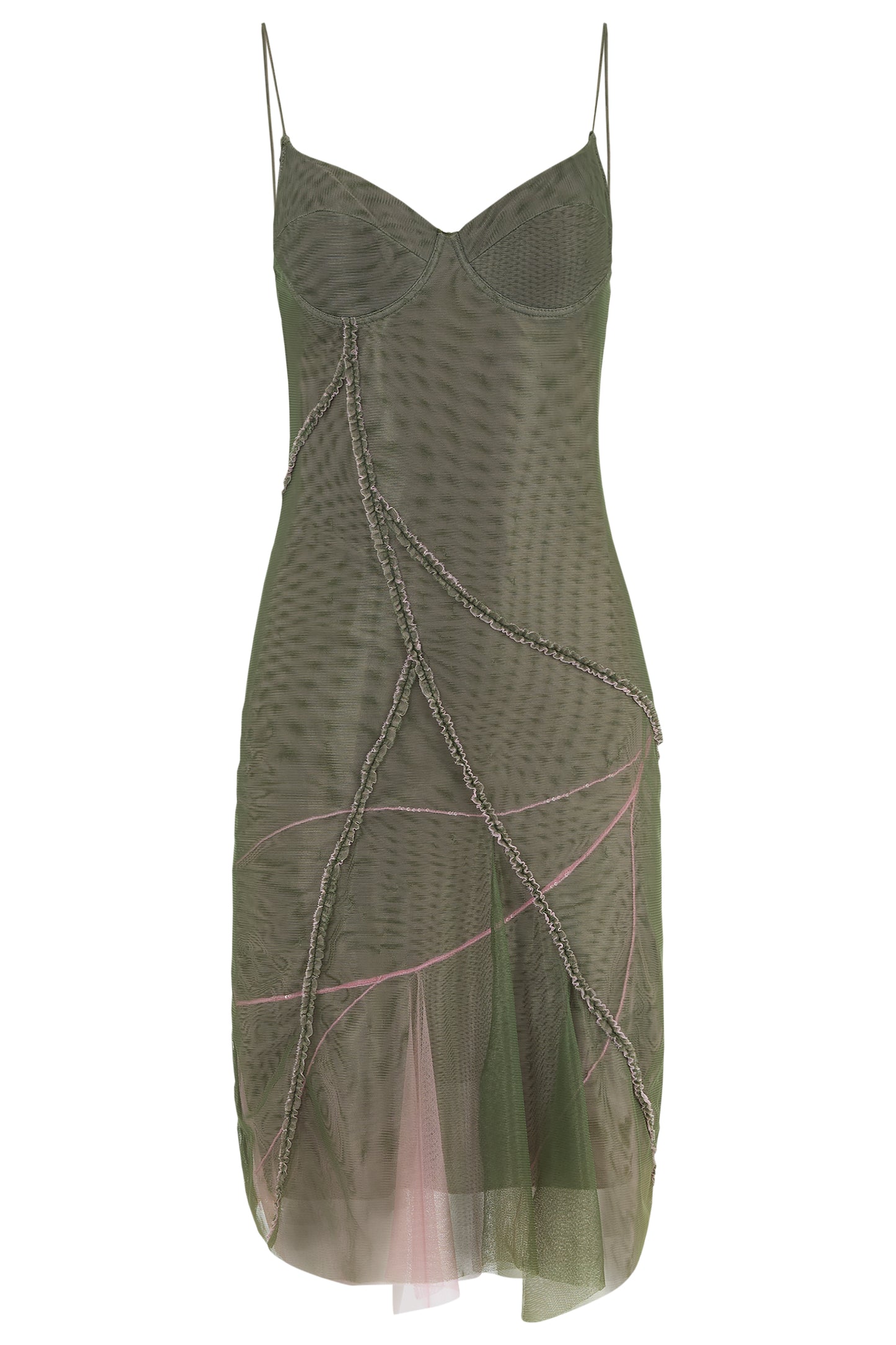 Vintage 2002 Versace Mesh Chiffon Dress