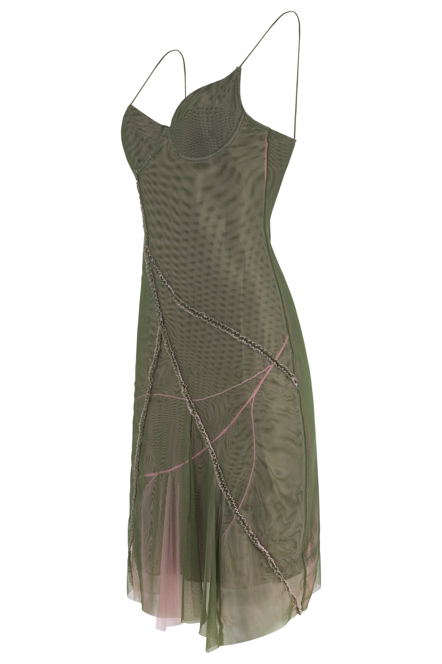 Vintage 2002 Versace Mesh Chiffon Dress