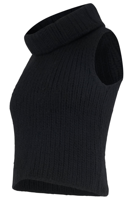 Vintage 1990's Gucci Black Wool Turtleneck Knit