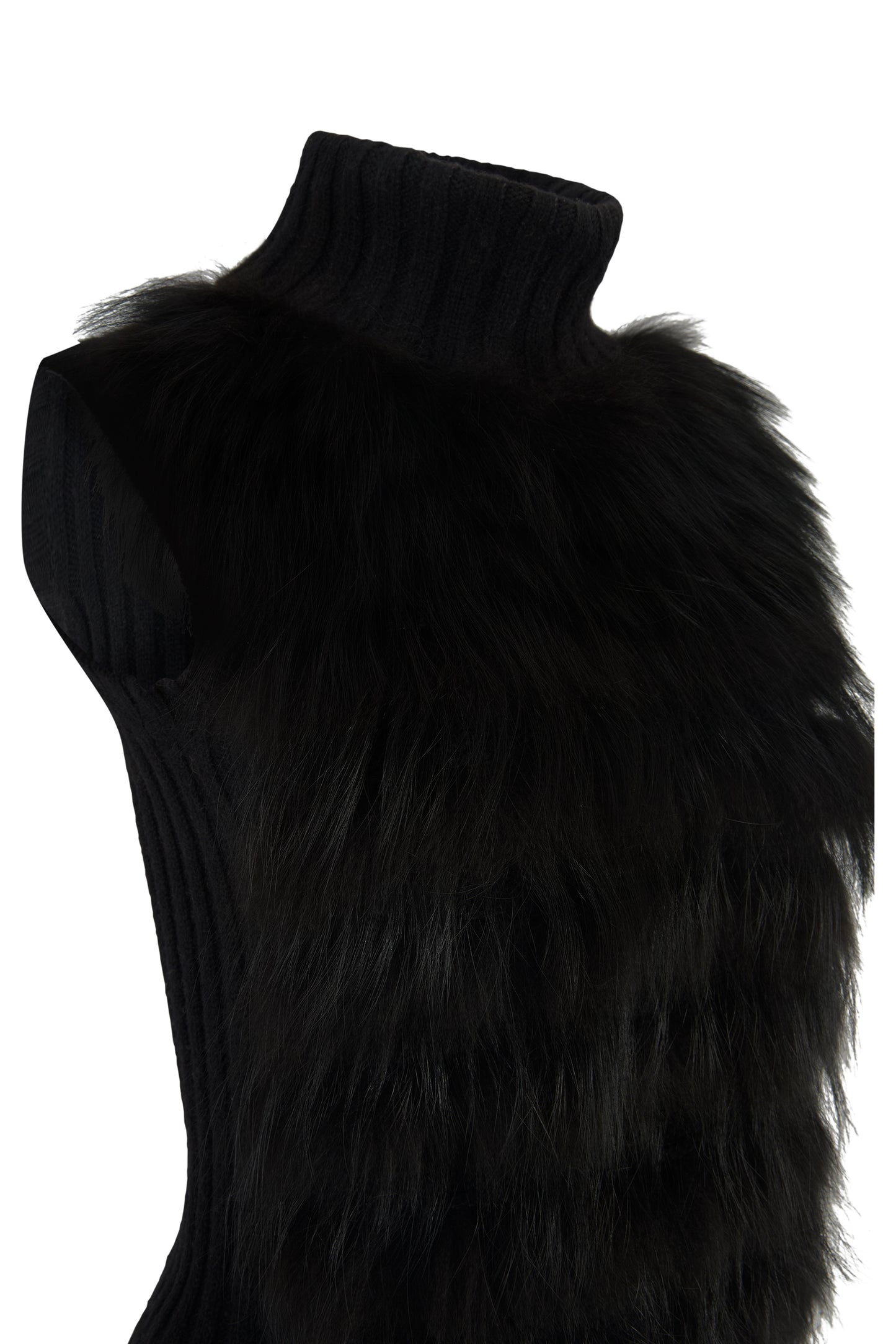 Vintage 2000's Gucci By Tom Ford Knit Fur Top