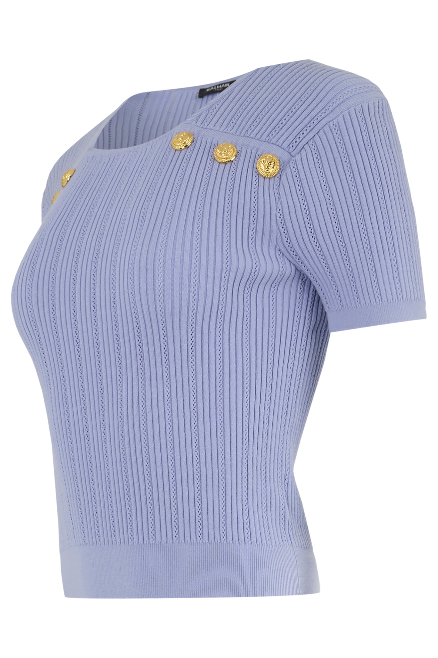 Vintage 2000's Balmain Lilac Ribbed Top