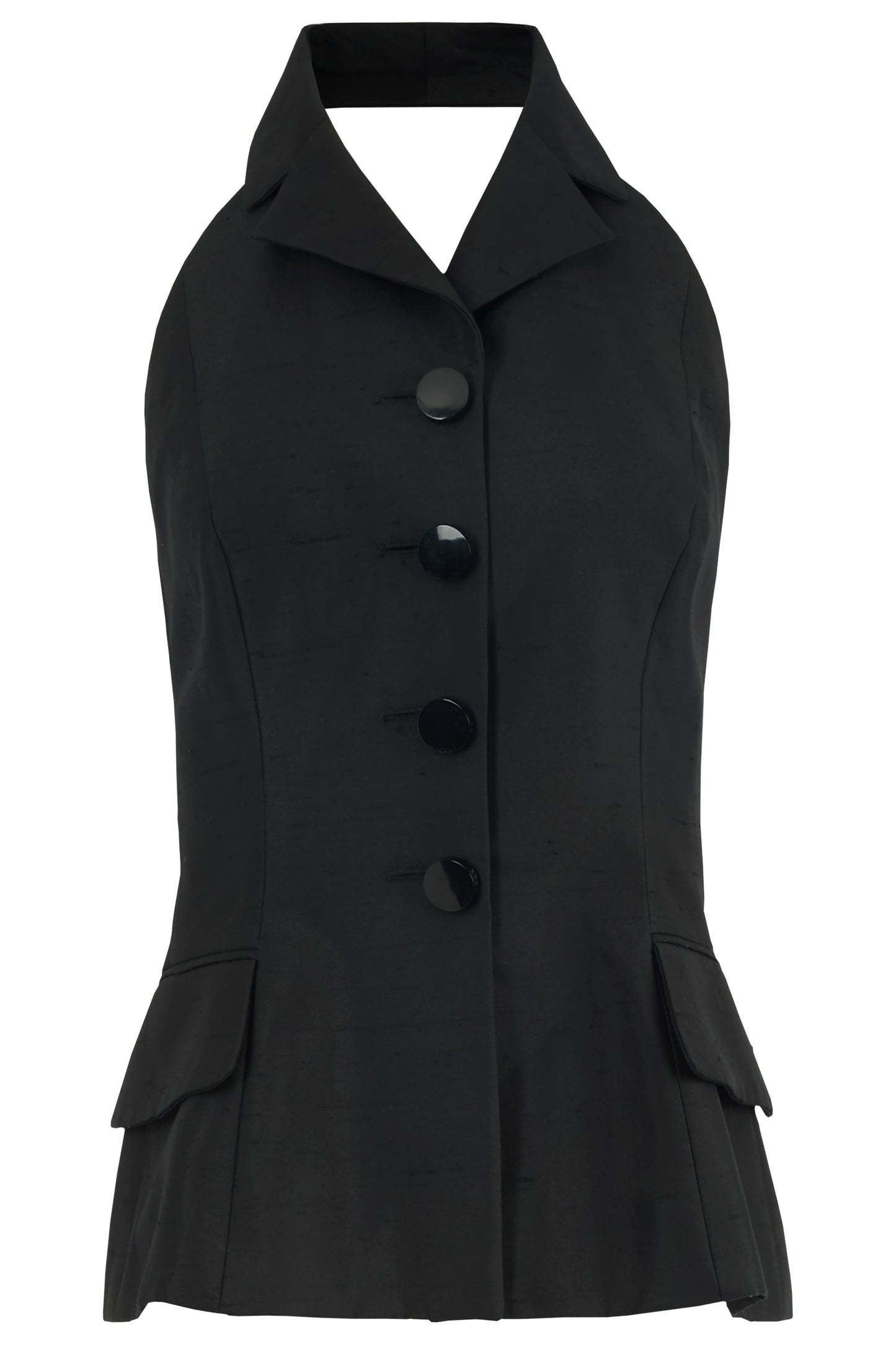 Vintage Christian Dior Boutique 1998 Halterneck Silk Waistcoat