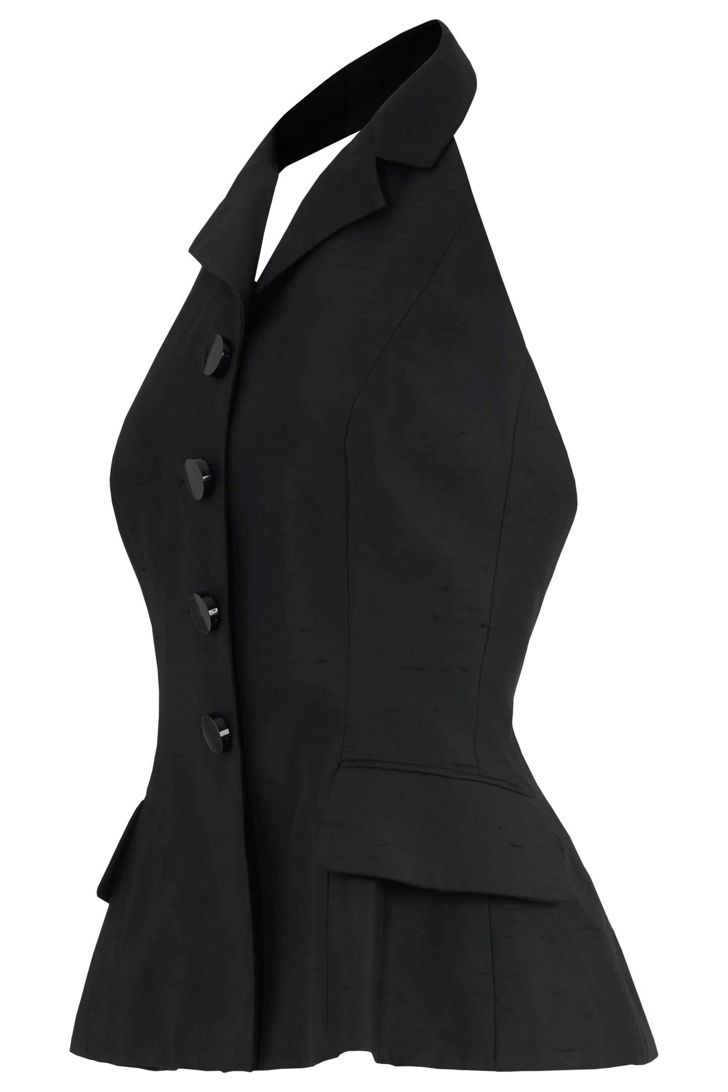 Vintage Christian Dior Boutique 1998 Halterneck Silk Waistcoat