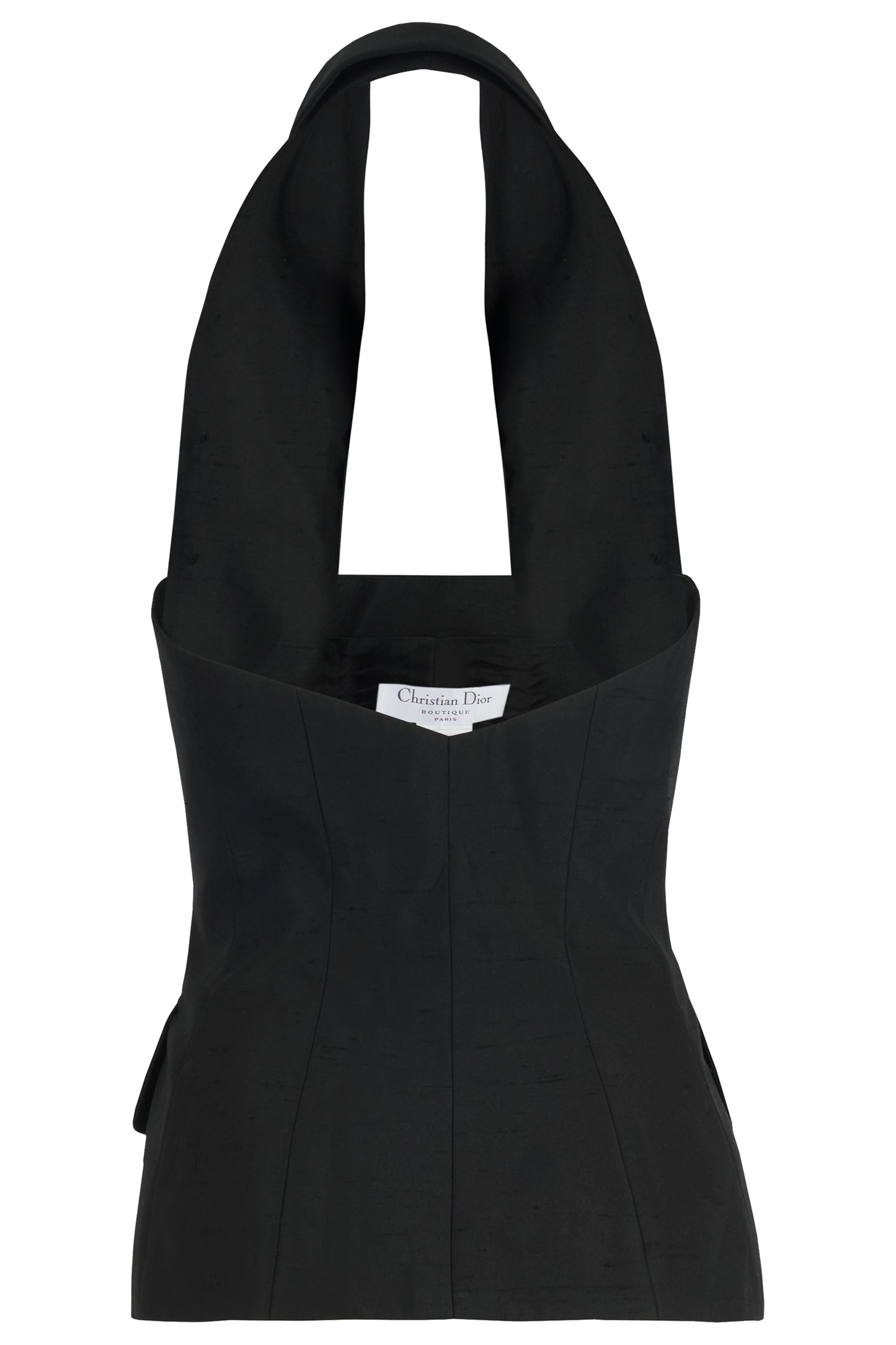 Vintage Christian Dior Boutique 1998 Halterneck Silk Waistcoat