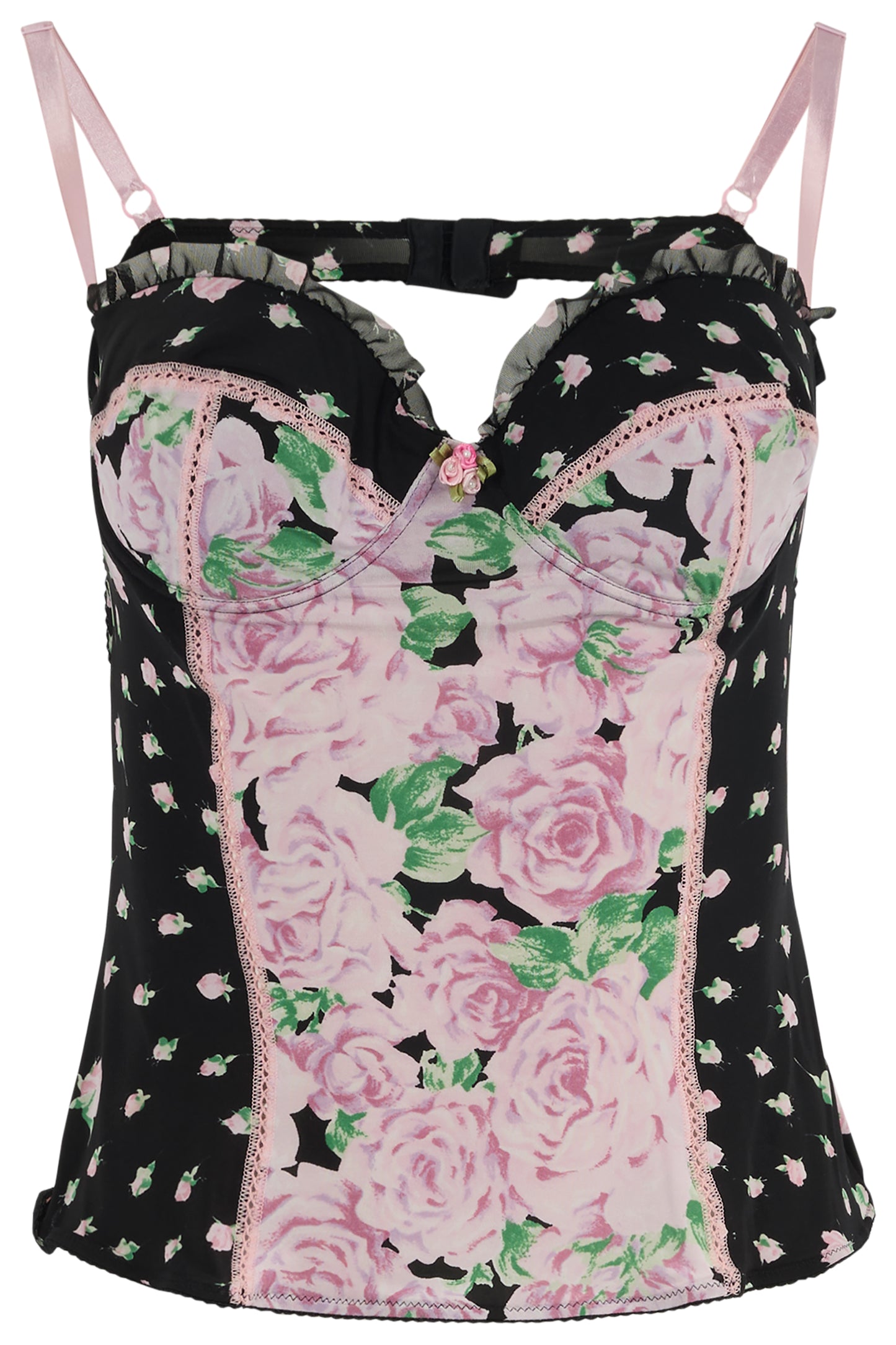 Vintage Blumarine Floral Print Corset