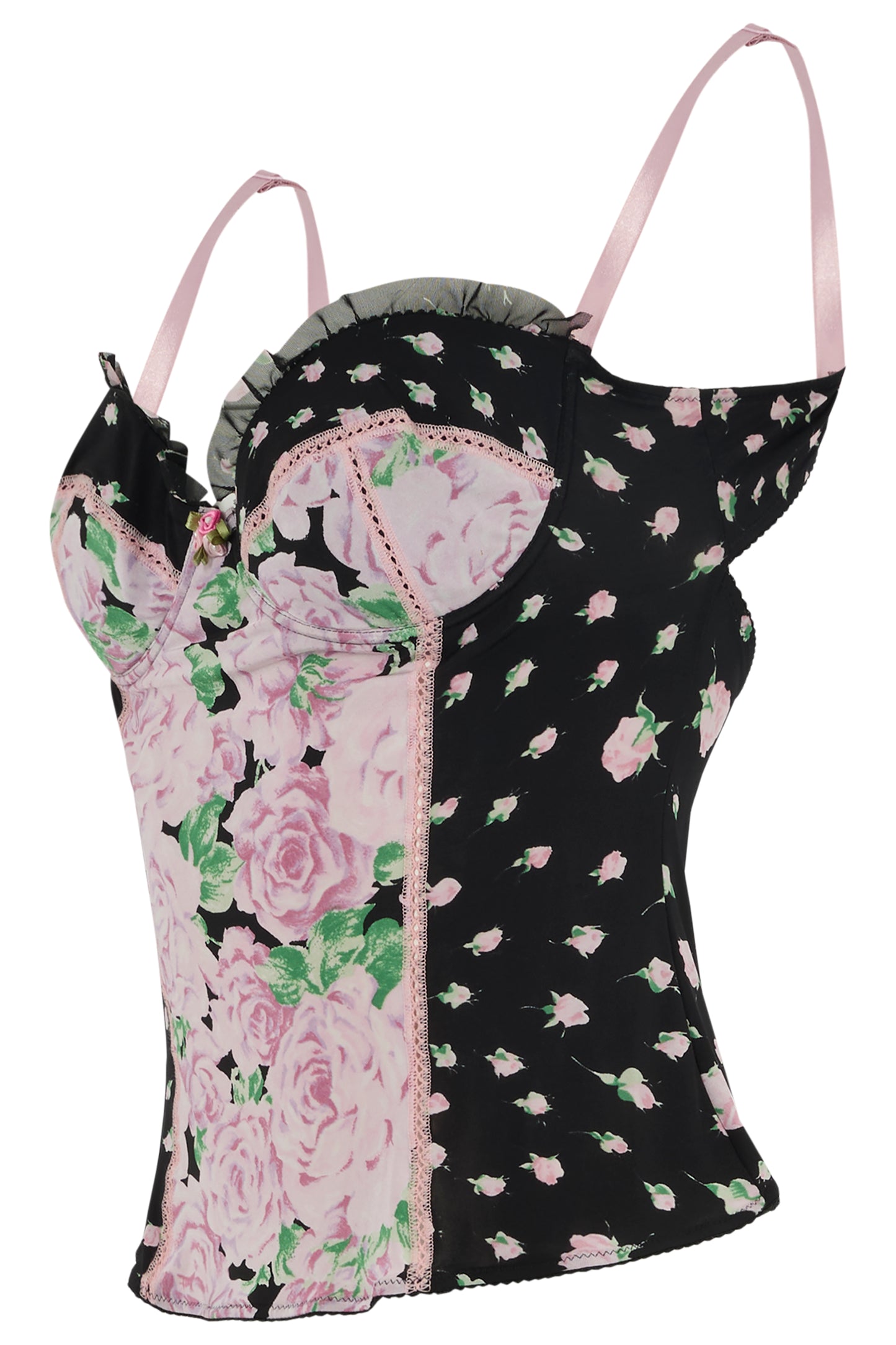Vintage Blumarine Floral Print Corset