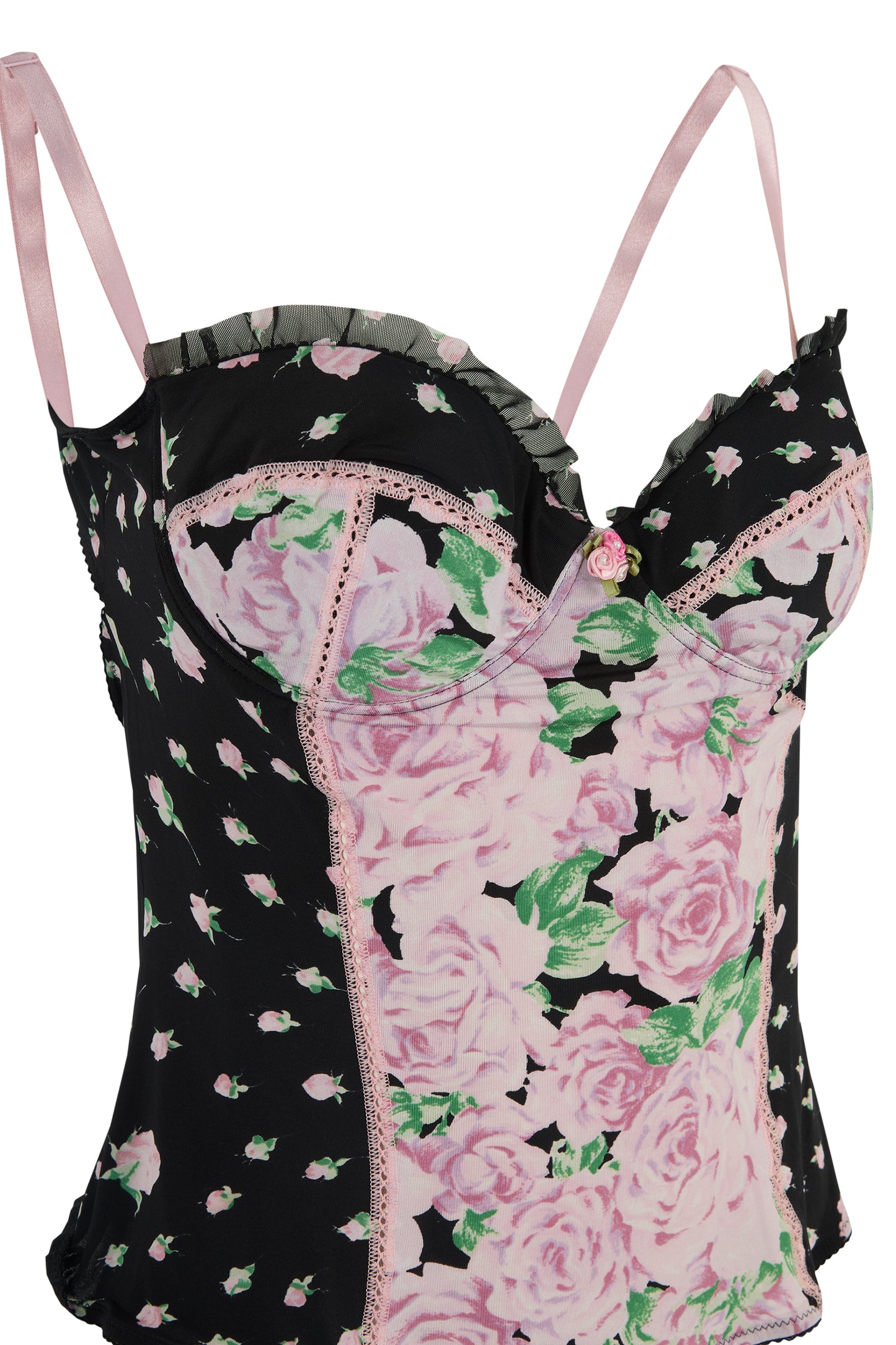 Vintage Blumarine Floral Print Corset