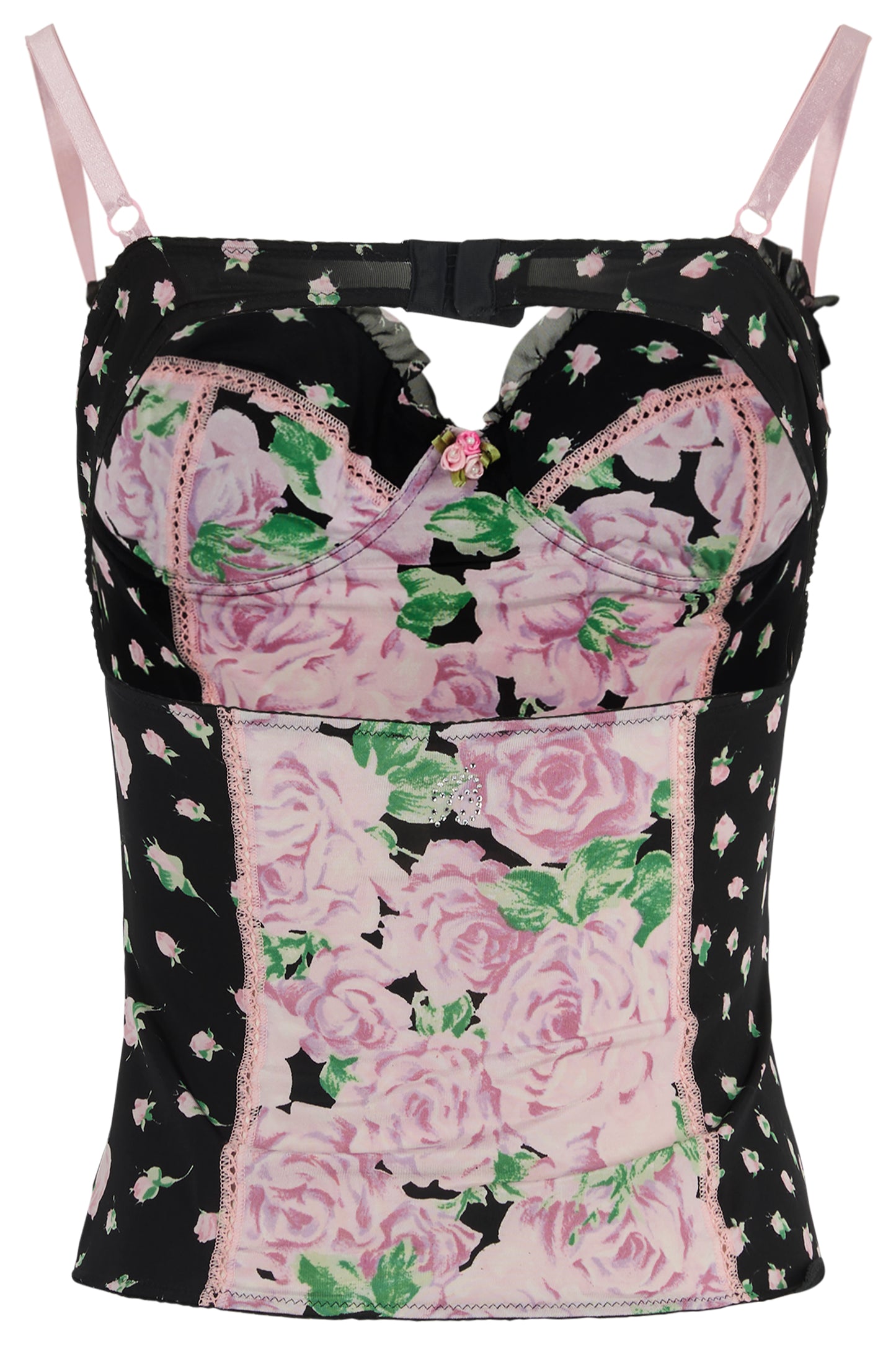 Vintage Blumarine Floral Print Corset