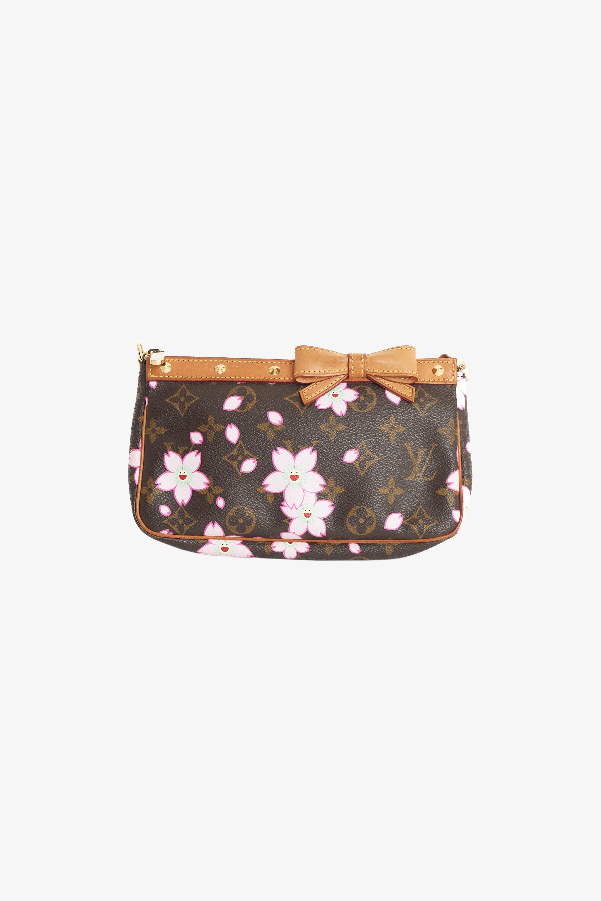 Louis Vuitton x Takashi Murakami 2005 pre-owned Monogram Cherry Pochette  Accessoires handbag - ShopStyle Tote Bags