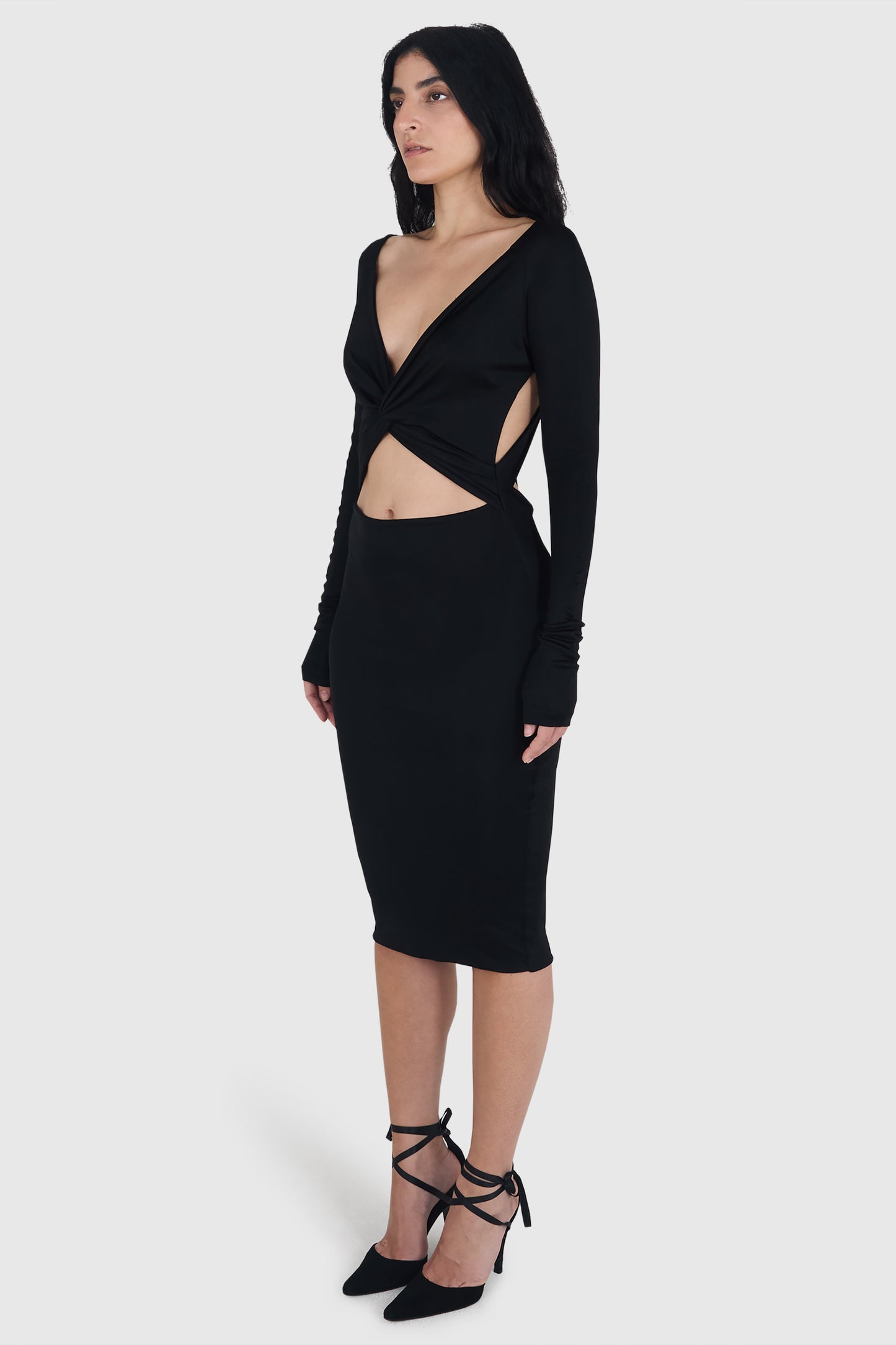 Vintage Gucci By Tom Ford 2004 Cutout Midi Dress