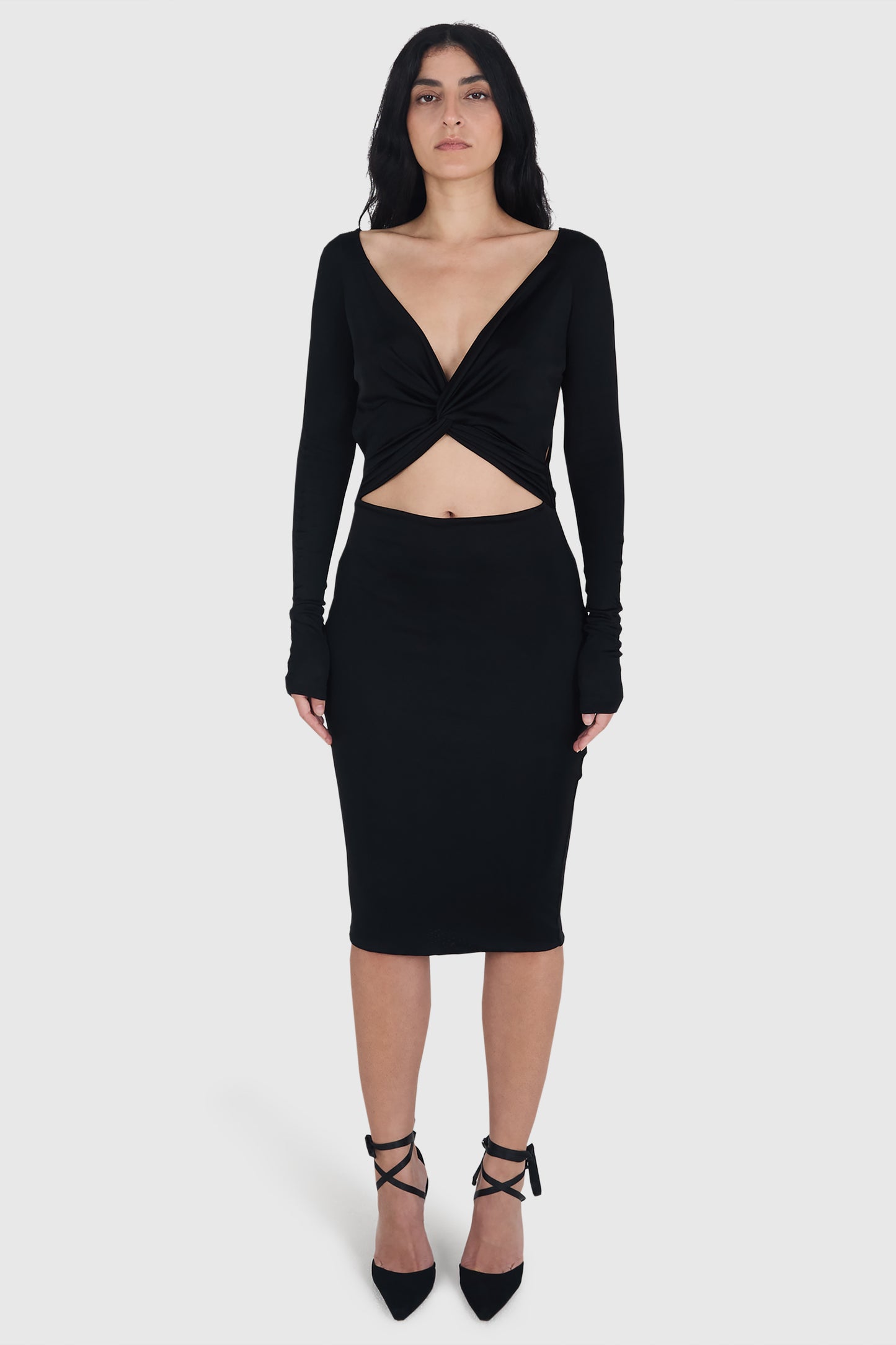 Vintage Gucci By Tom Ford 2004 Cutout Midi Dress