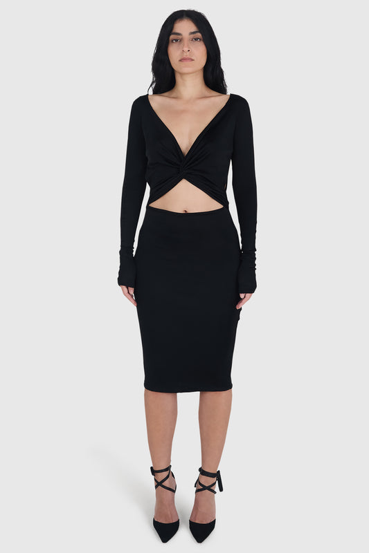 Vintage Gucci By Tom Ford 2004 Cutout Midi Dress