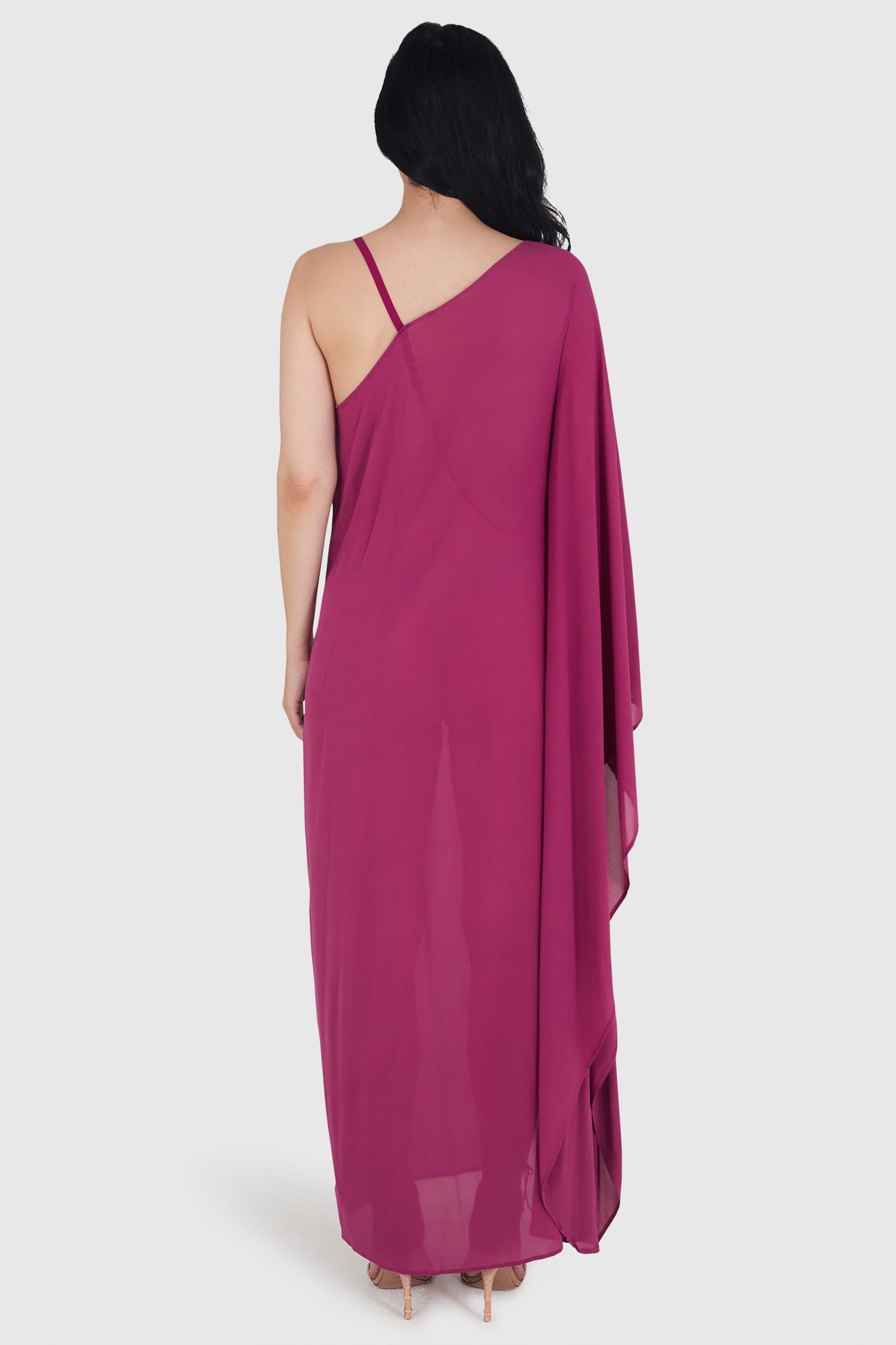 La Perla One Shoulder Silk Gown