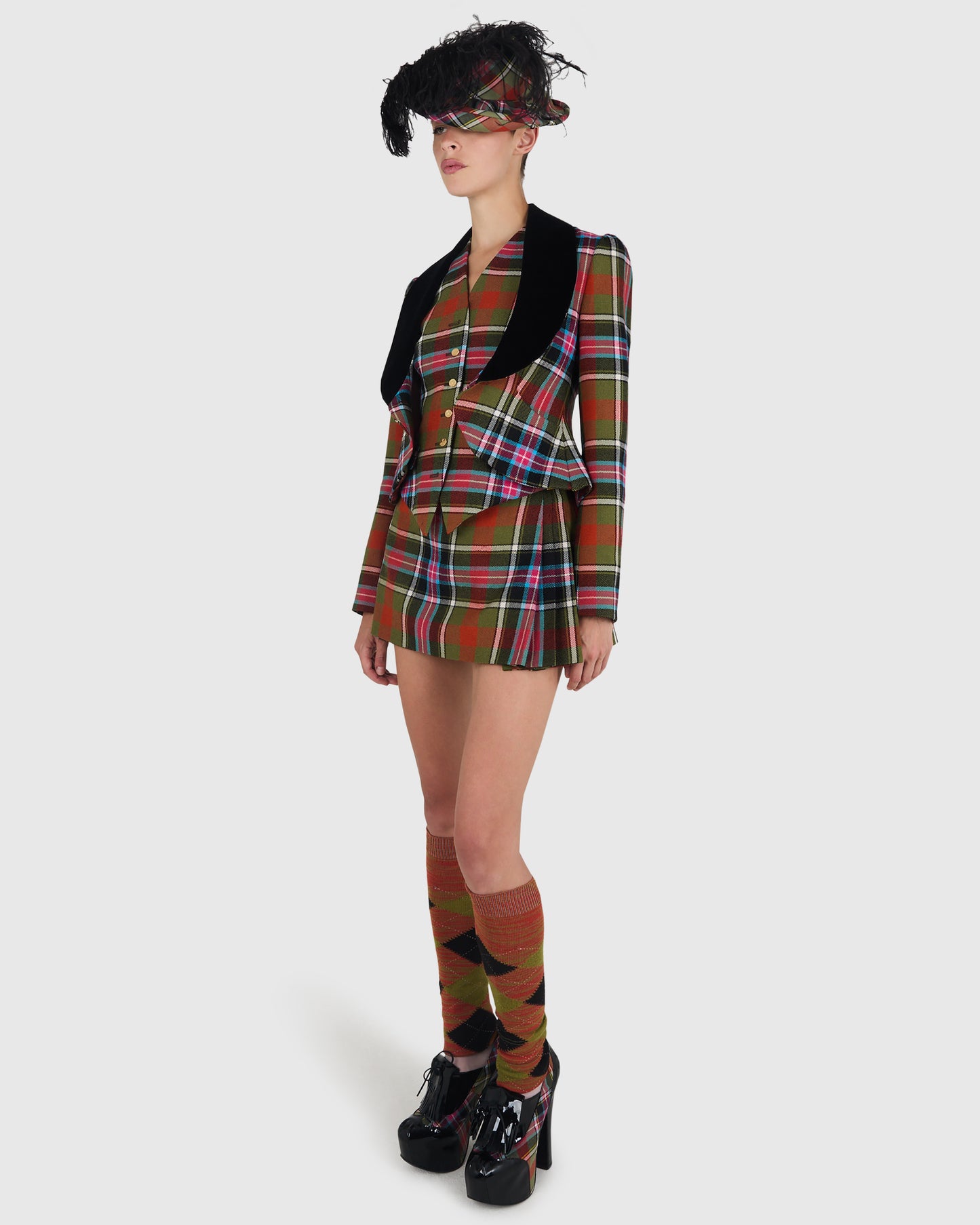 Vintage Vivienne Westwood A/W 1993-94 " Anglomania" Tartan Full Set